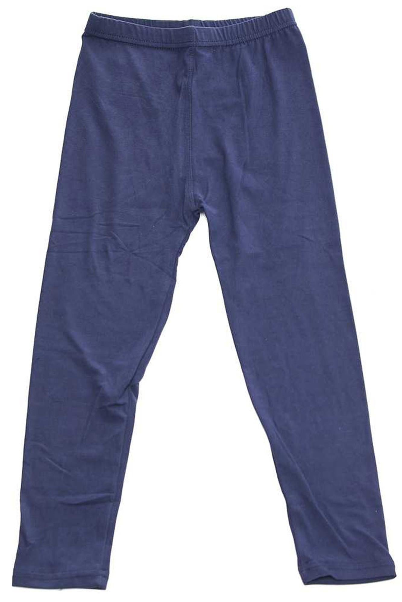Brushed Solid Basic Kids Leggings