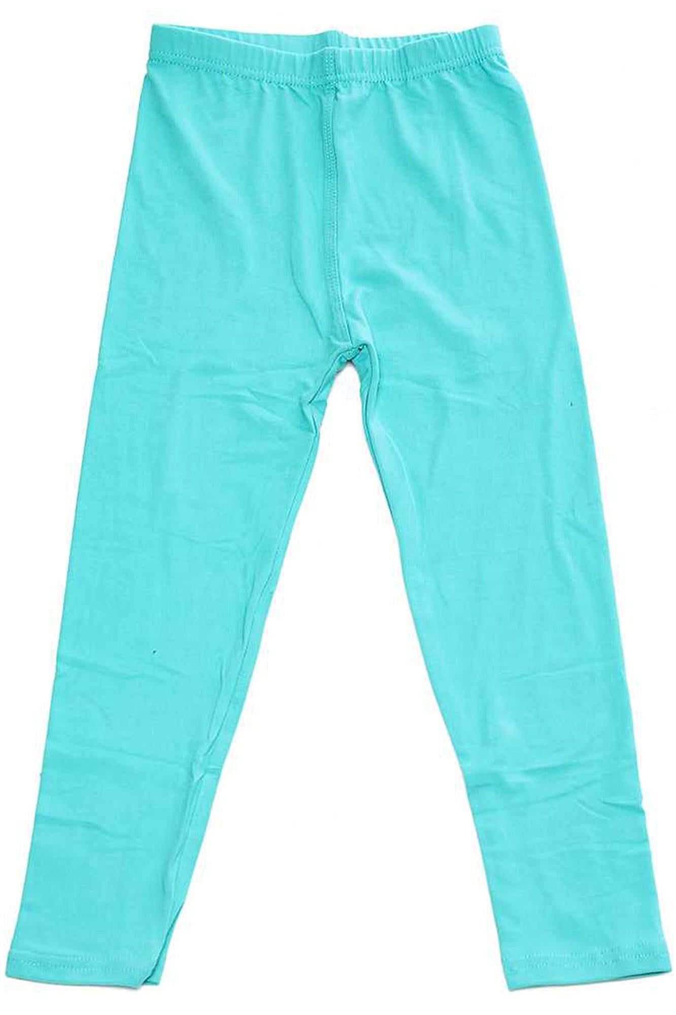 Brushed Solid Basic Kids Leggings