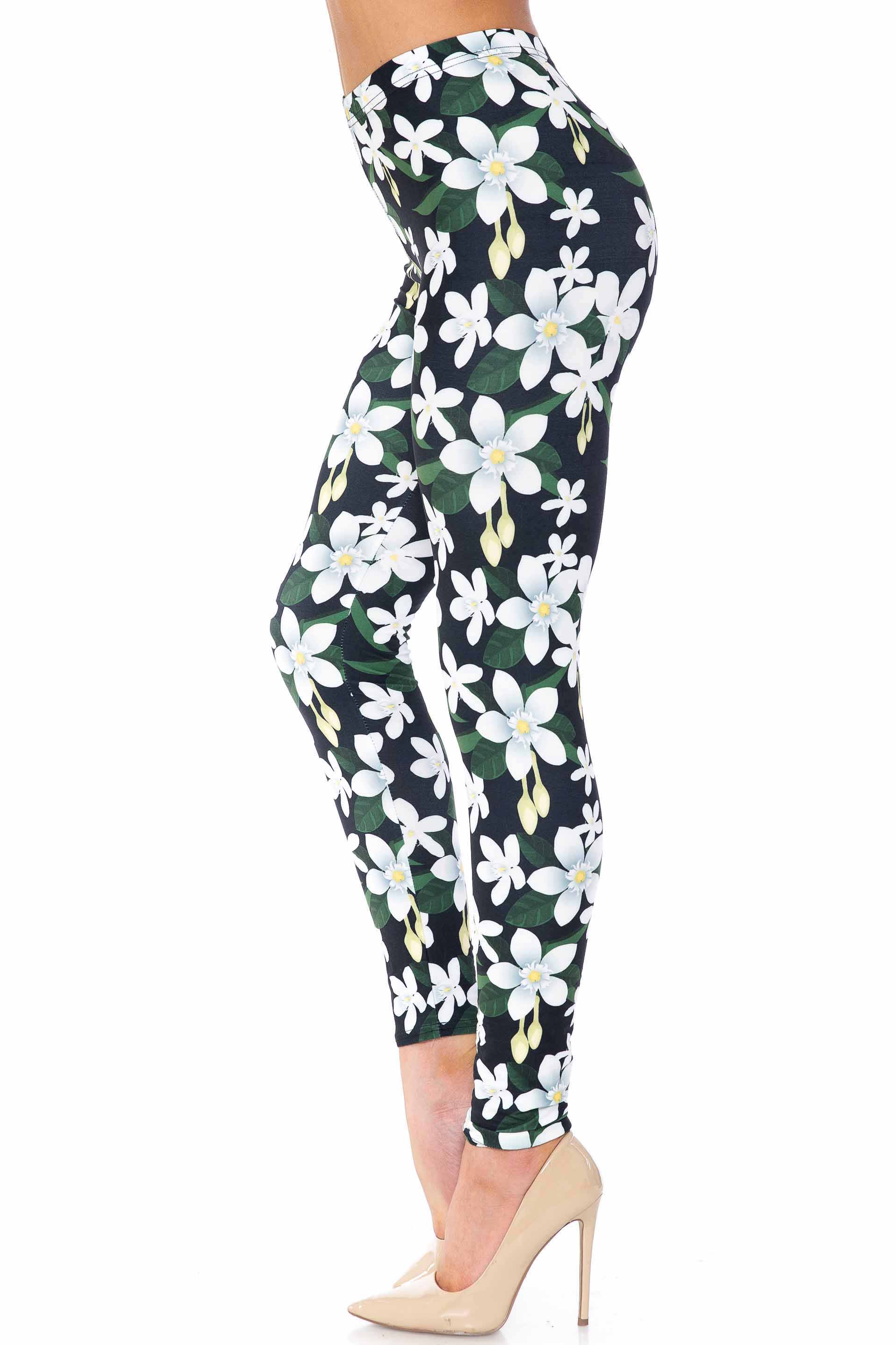 Creamy Soft Daisy Bloom Kids Leggings | USA Fashion™