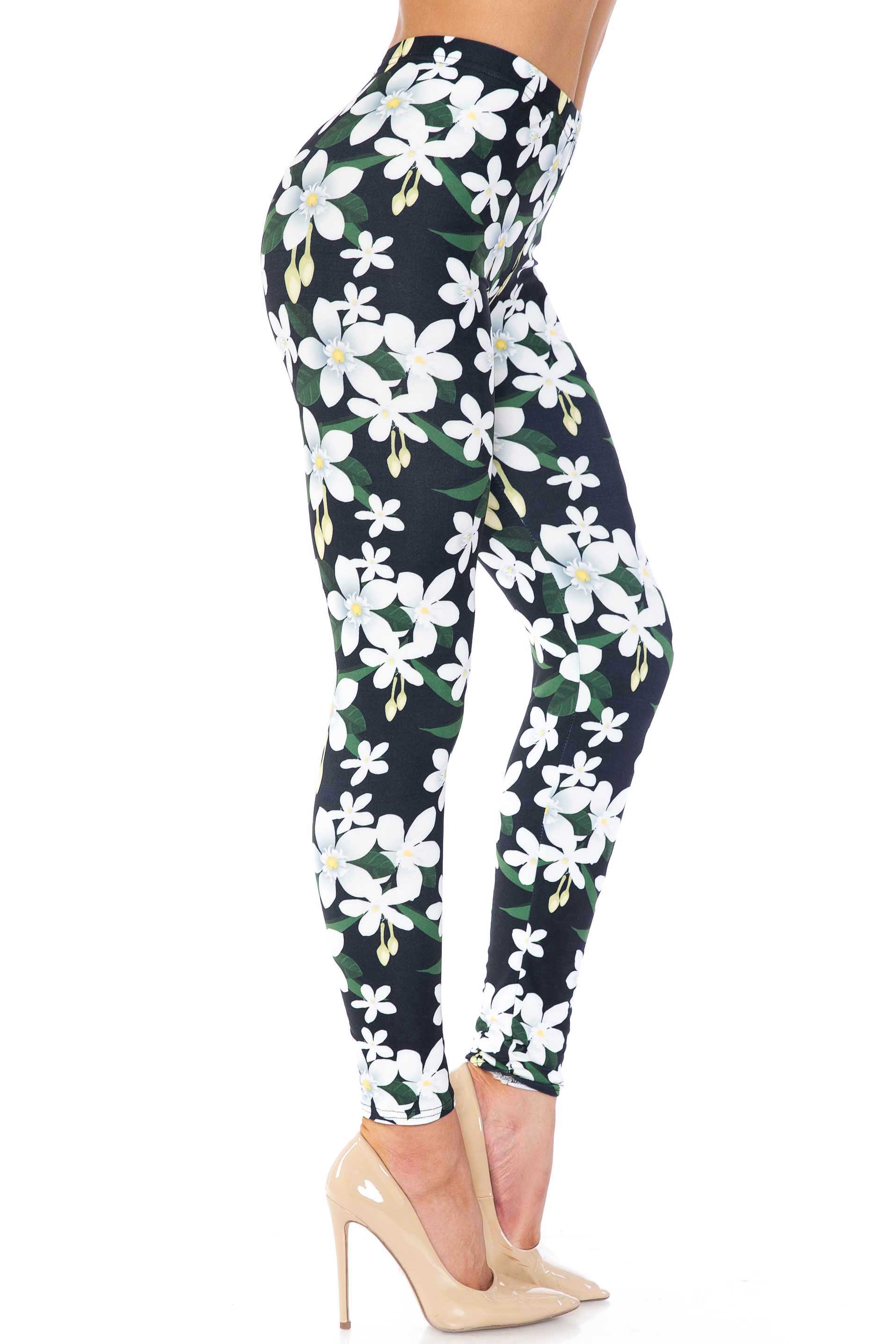 Creamy Soft Daisy Bloom Kids Leggings | USA Fashion™
