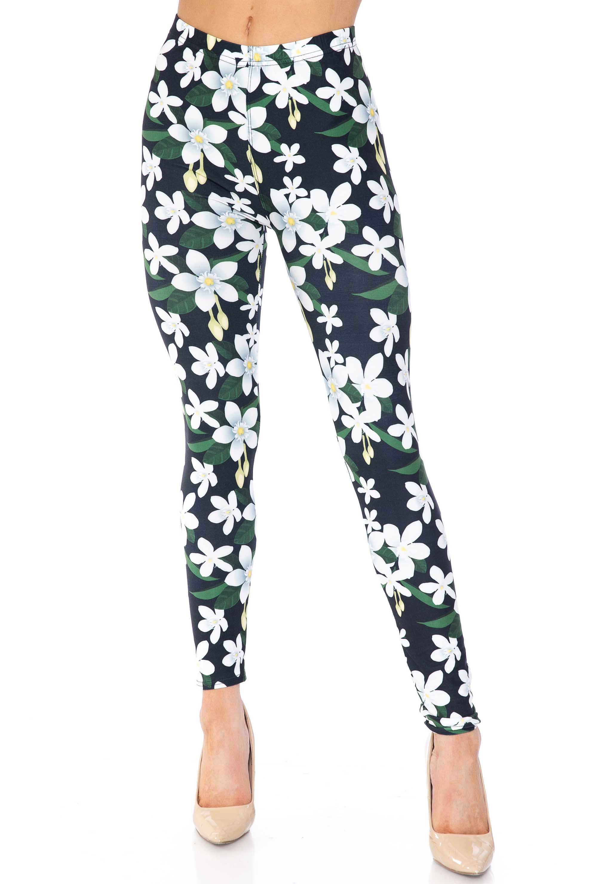 Creamy Soft Daisy Bloom Kids Leggings | USA Fashion™