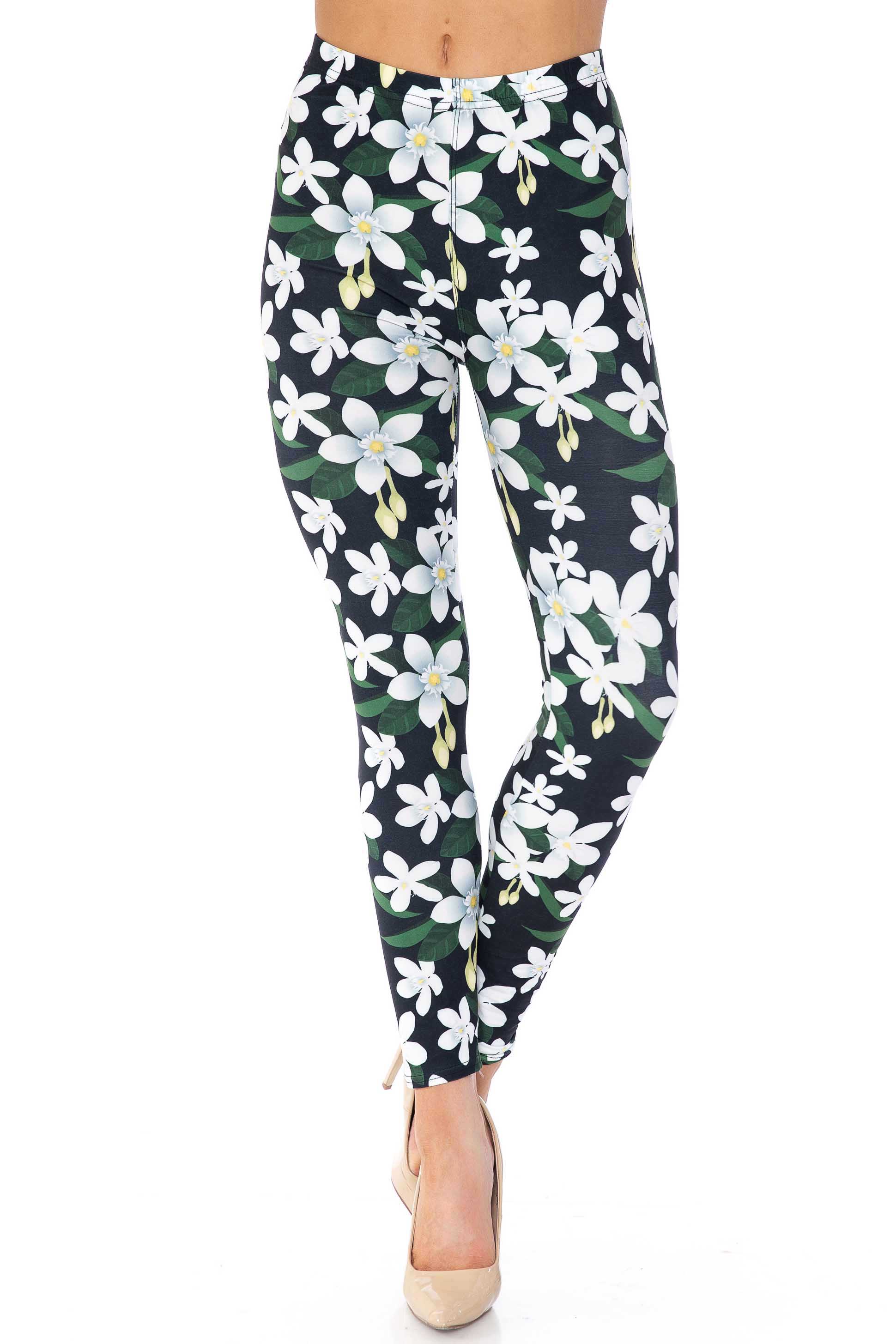 Creamy Soft Daisy Bloom Kids Leggings | USA Fashion™