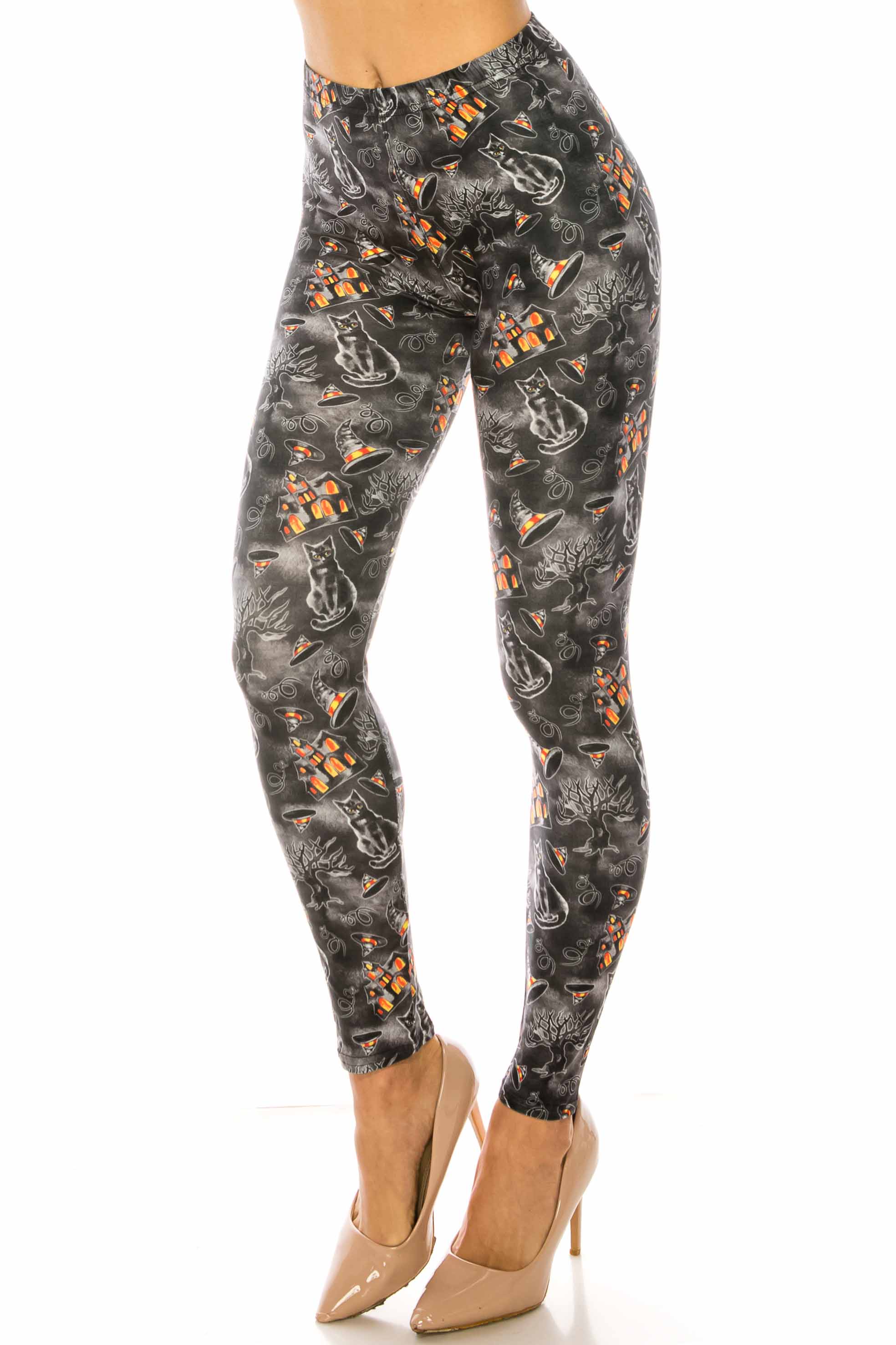 Creamy Soft Haunted Halloween Kids Leggings - USA Fashion™