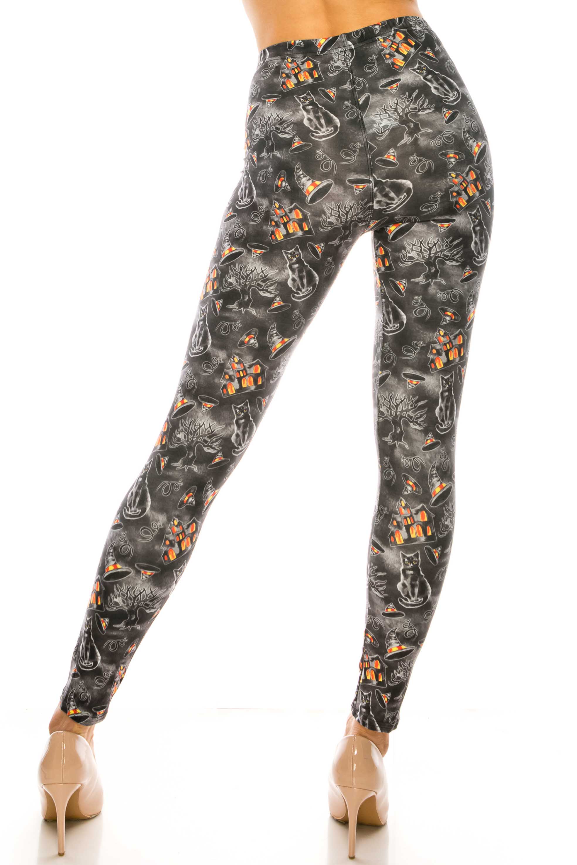 Creamy Soft Haunted Halloween Kids Leggings | USA Fashion™
