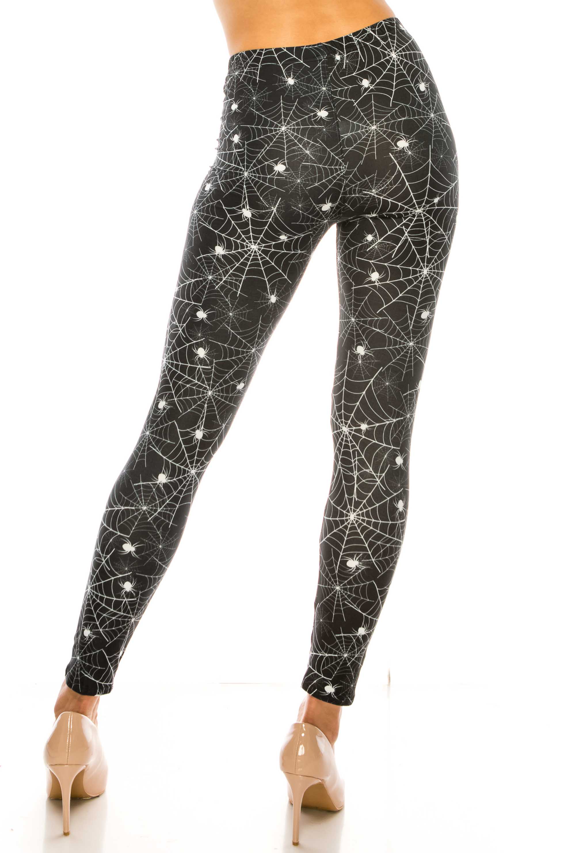 Creamy Soft Spiders and Spiderwebs Kids Leggings | USA Fashion™