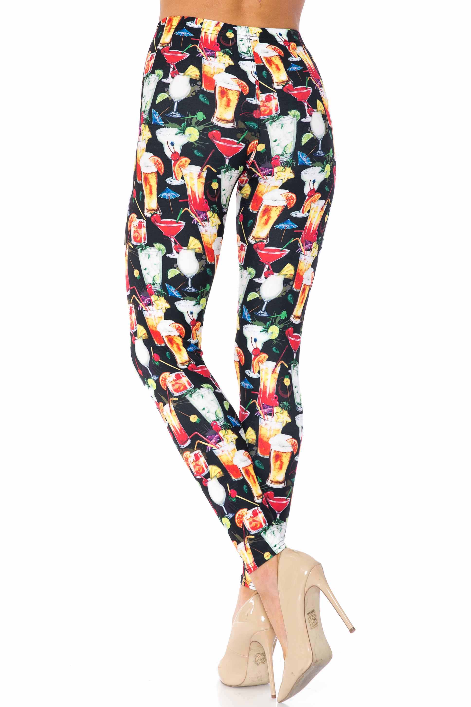 Creamy Soft Tropical Cocktails Kids Leggings | USA Fashion™