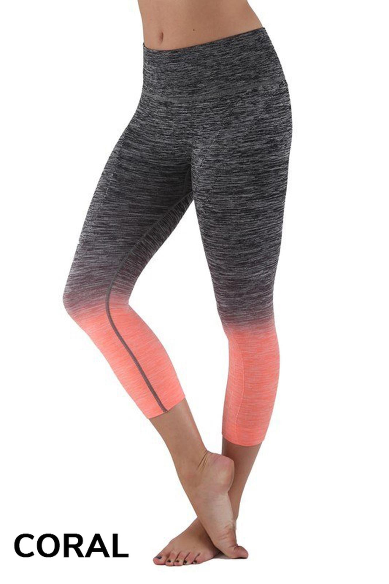 Ombre Fusion Workout Plus Size Capris