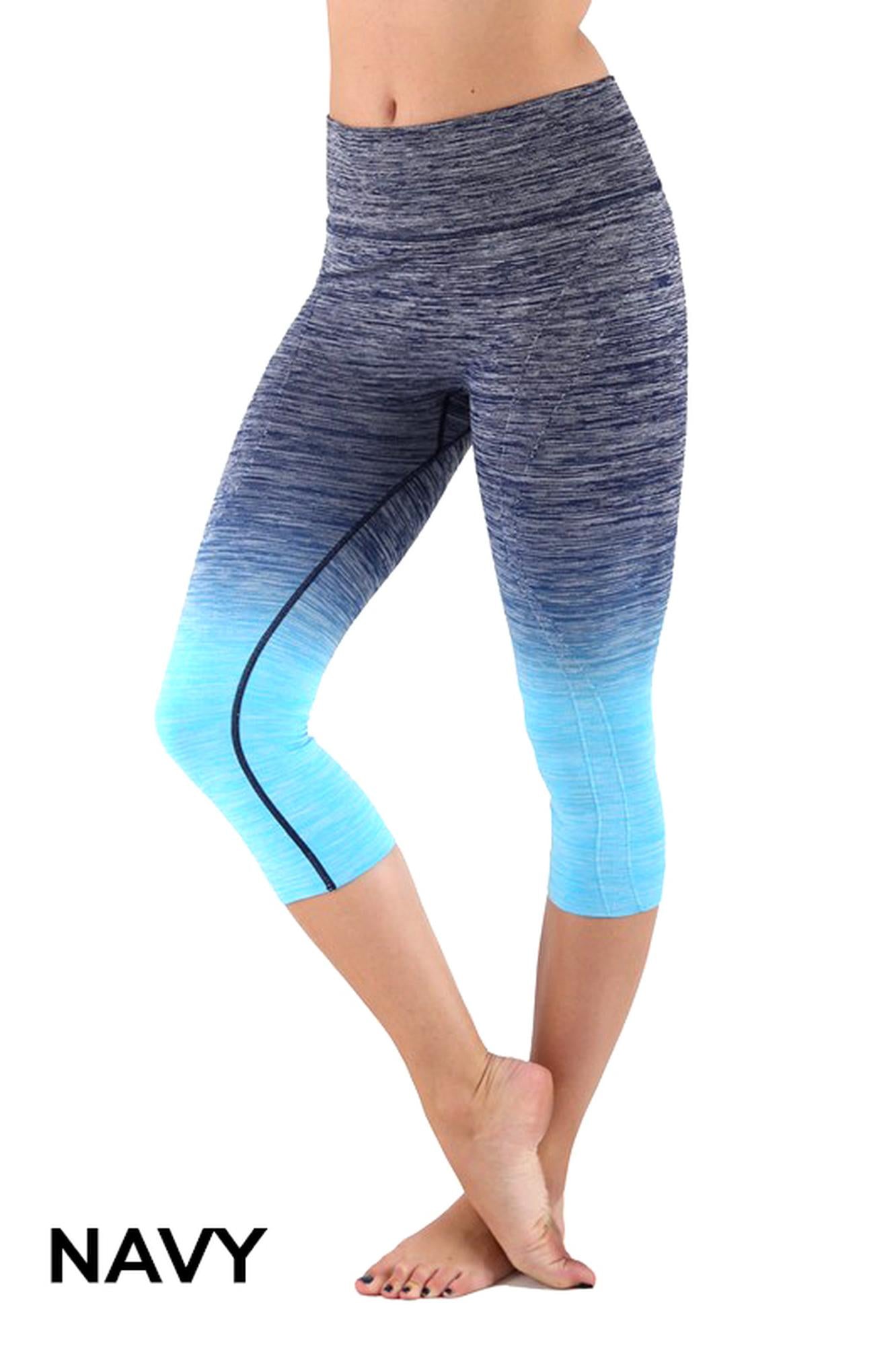 Ombre Fusion Workout Plus Size Capris