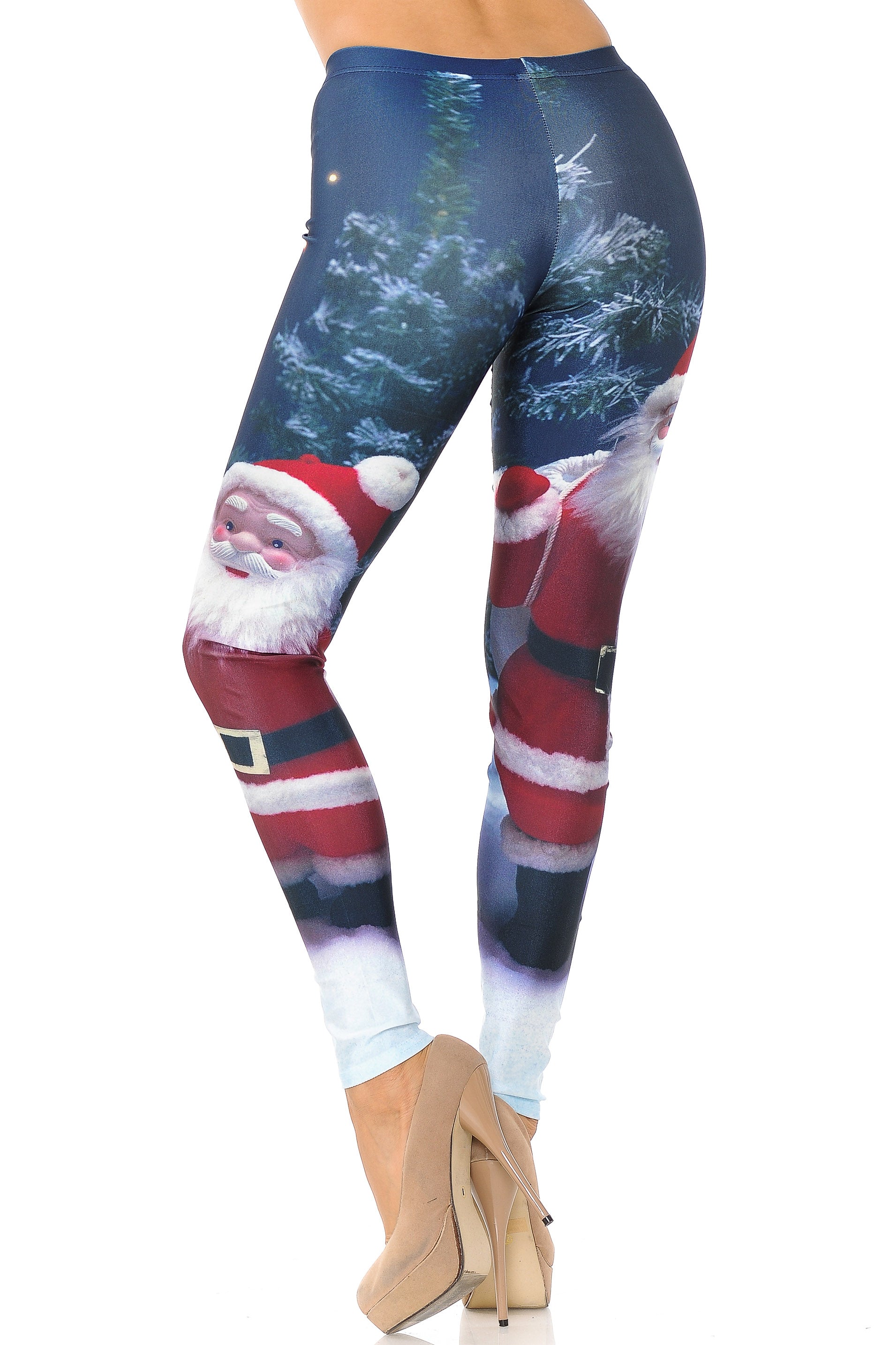 Jolly Santa Claus Leggings - Plus Size