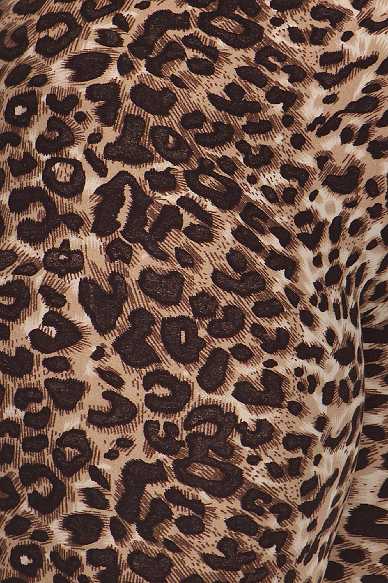 Buttery Soft Feral Cheetah Plus Size Leggings (One Size Plus,Brown)