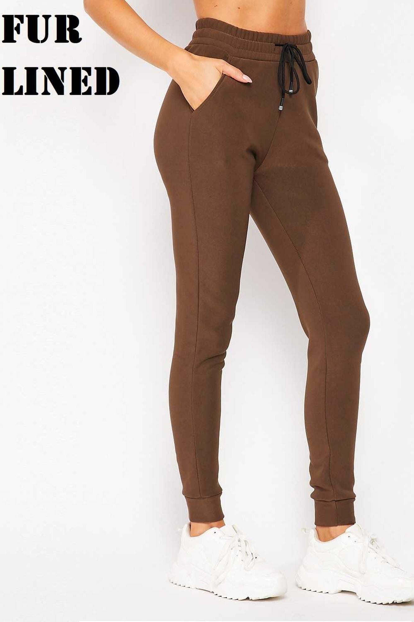 Scuba Solid Thick Fleece Lined Jogger with Drawstring | Plus Size