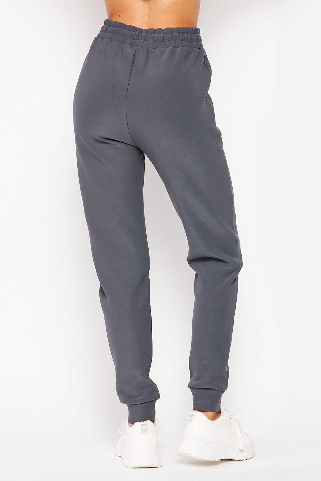 Scuba Solid Thick Fleece Lined Jogger with Drawstring | Plus Size