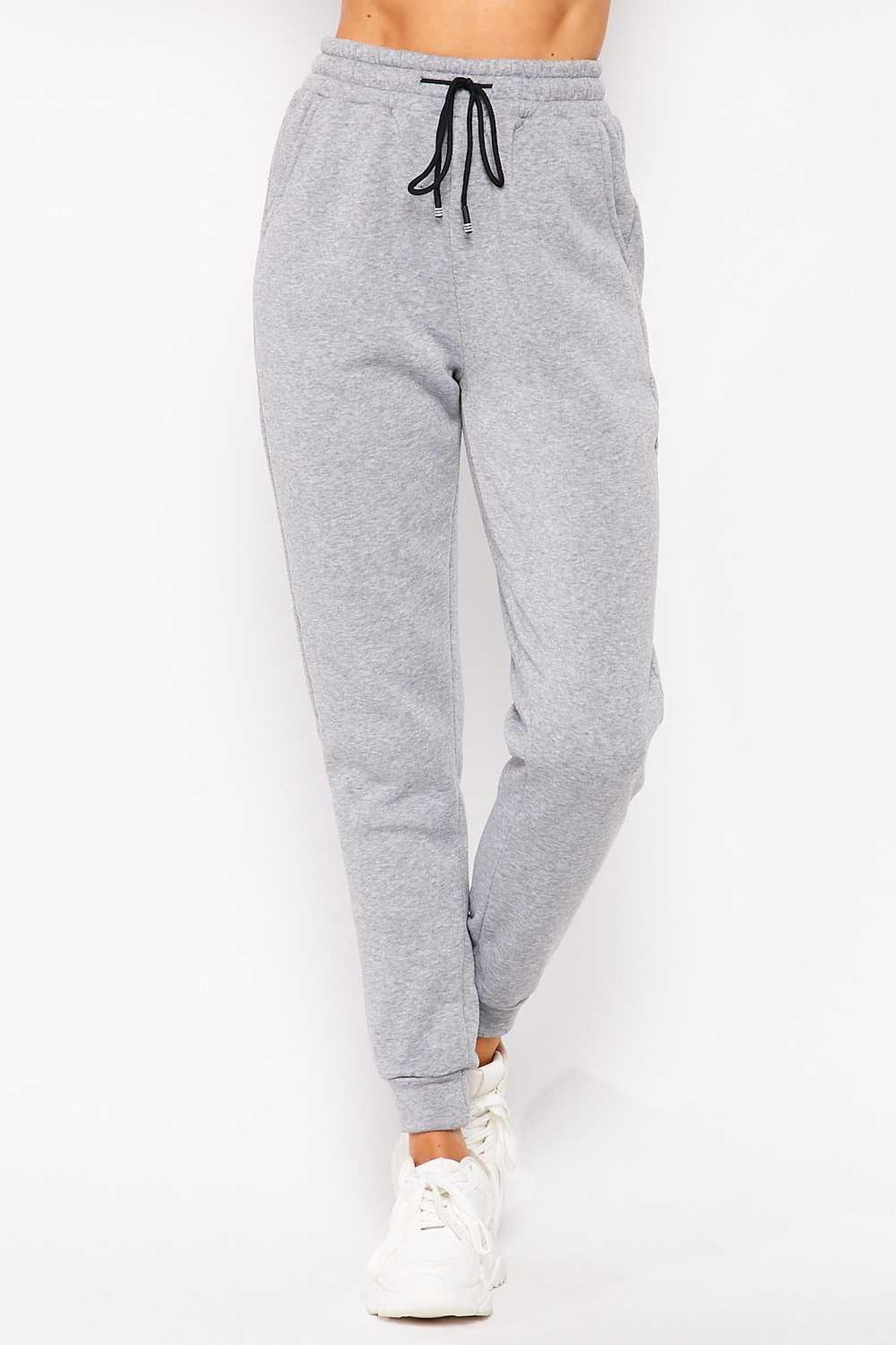 Scuba Solid Thick Fleece Lined Jogger with Drawstring | Plus Size