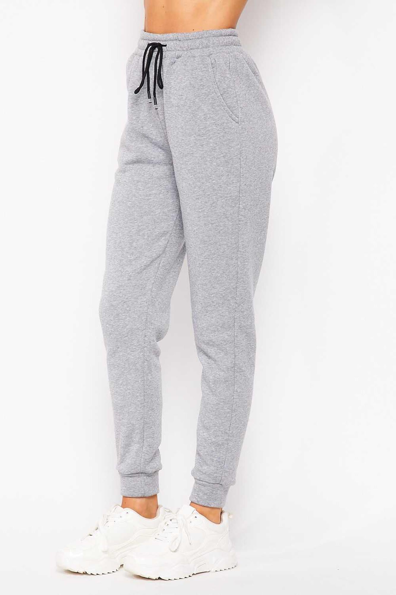 Scuba Solid Thick Fleece Lined Jogger with Drawstring | Plus Size