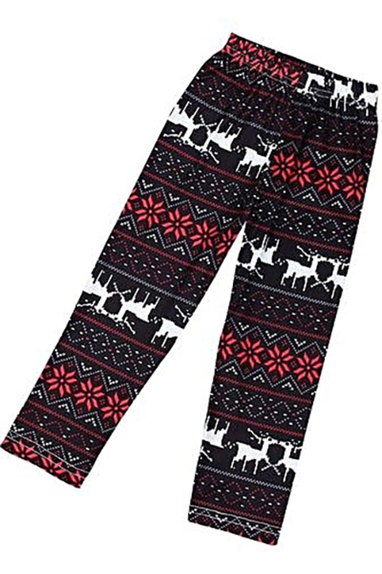 Brushed Reindeer Kids Leggings