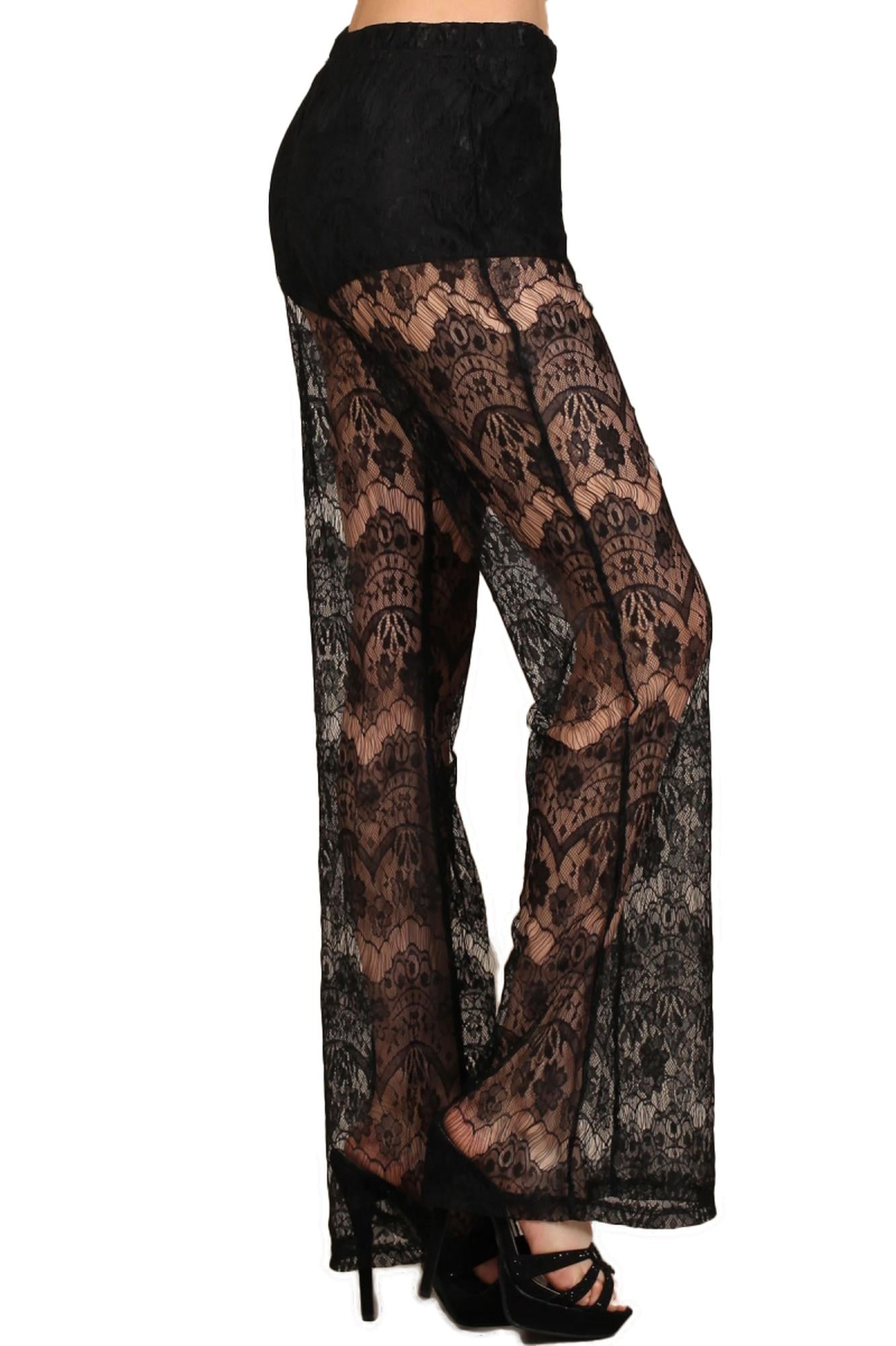 Sultry Lace Wide Leg Pants