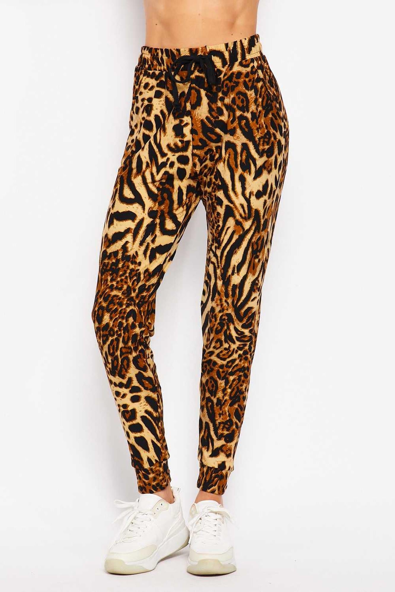 Buttery Smooth Predator Leopard Plus Size Joggers