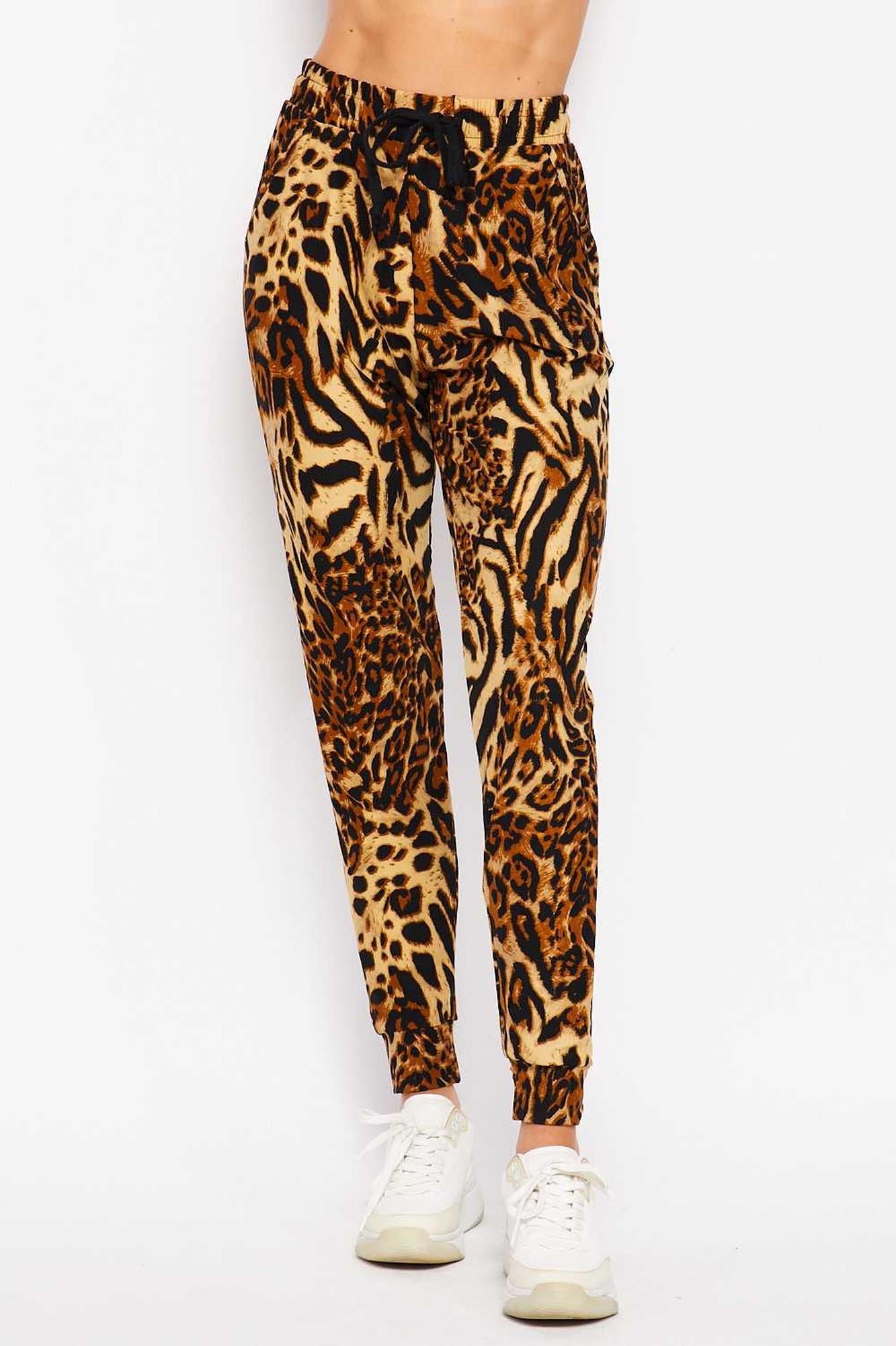 Buttery Smooth Predator Leopard Plus Size Joggers