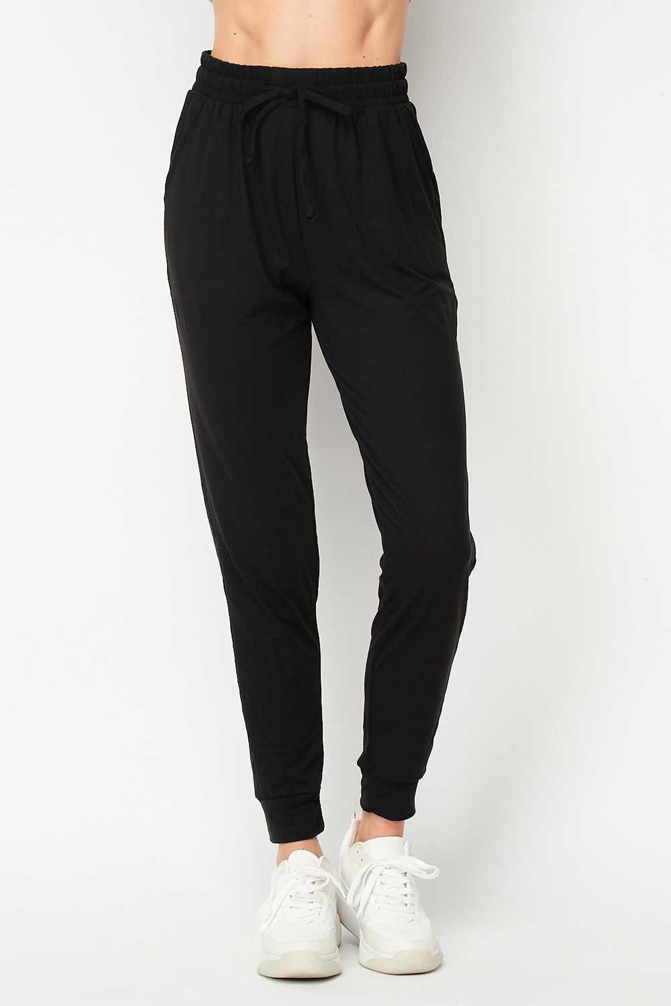 Buttery Smooth Basic Solid Plus Size Joggers | New Mix