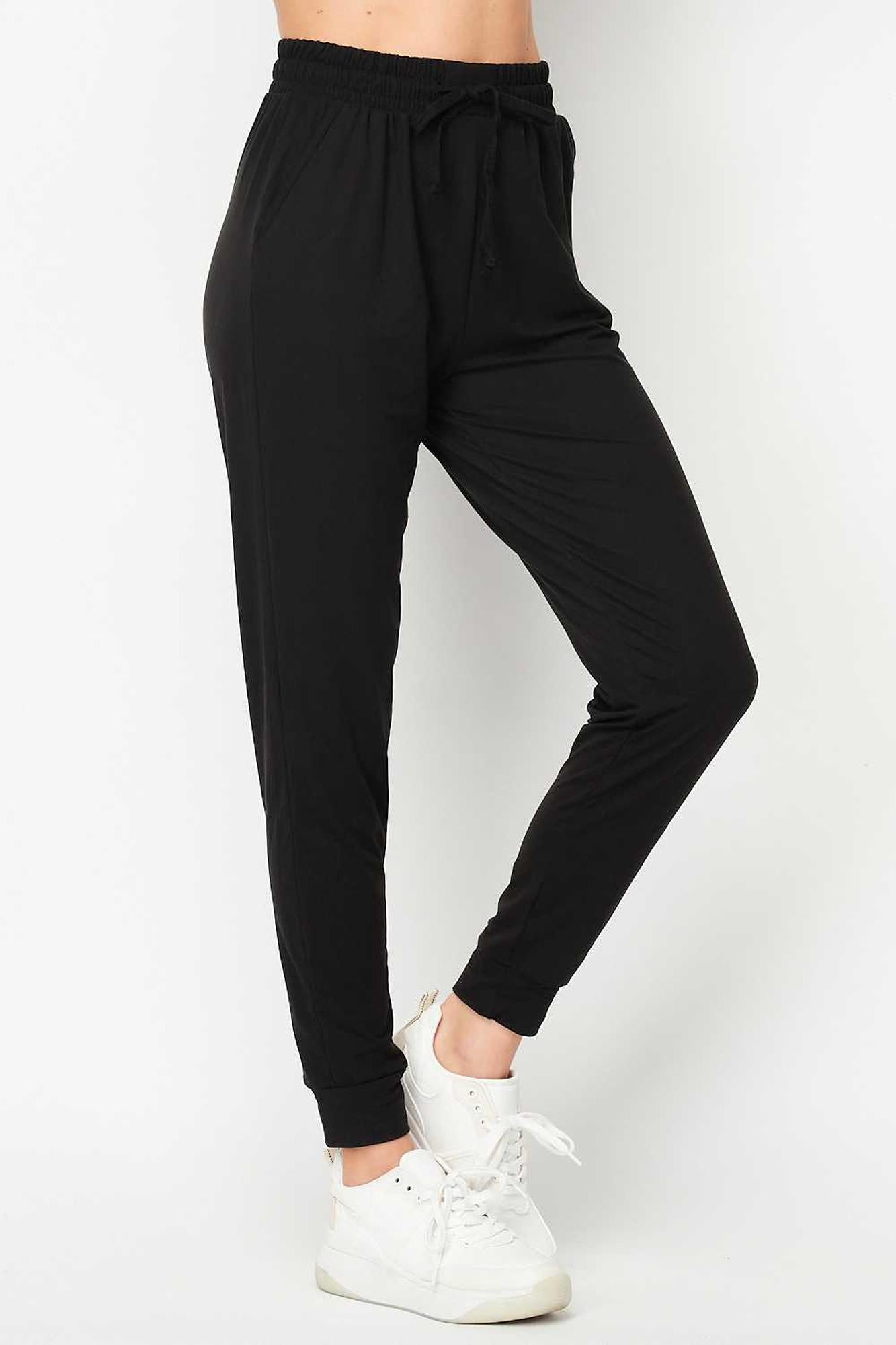 Buttery Smooth Basic Solid Plus Size Joggers | New Mix