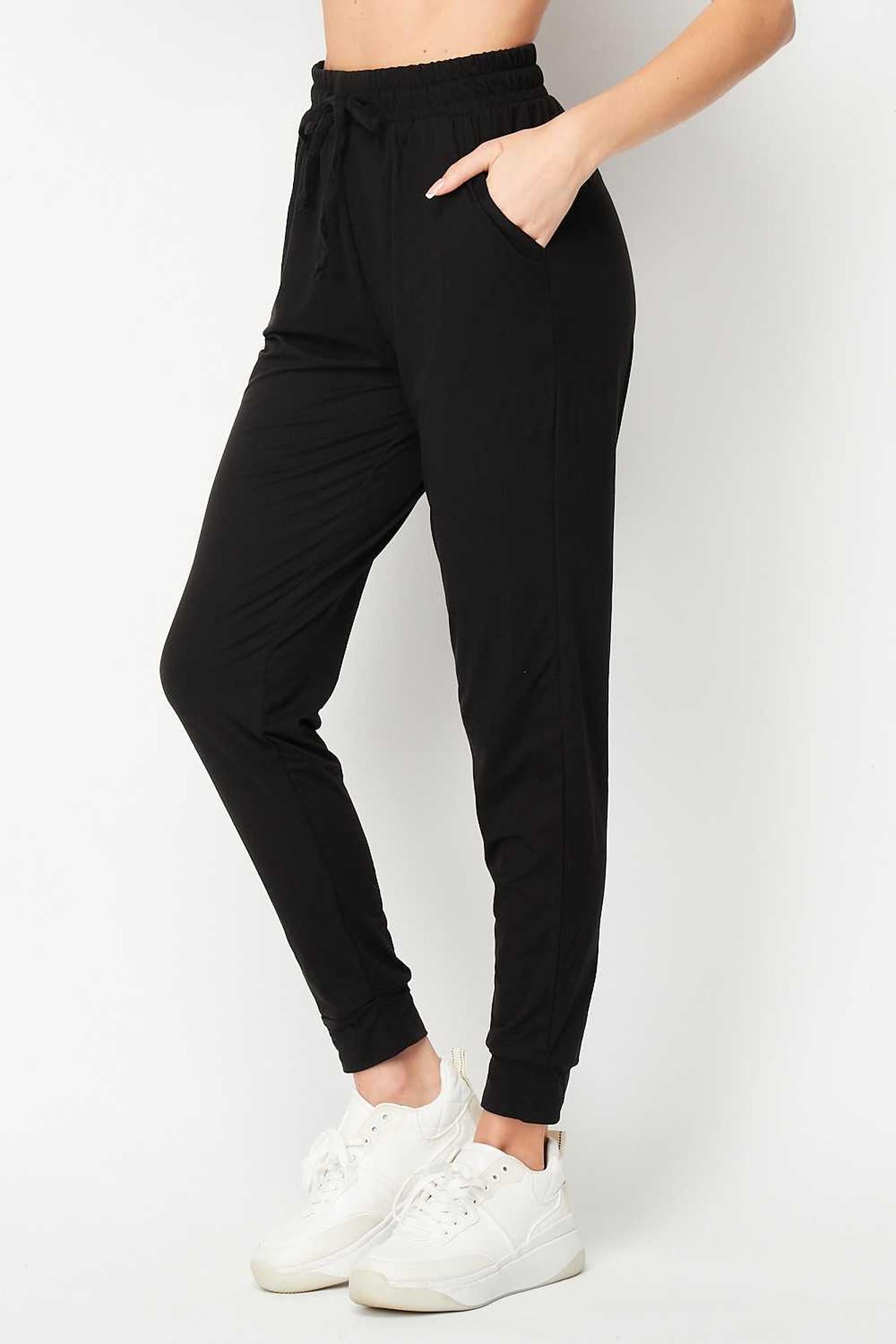Buttery Smooth Basic Solid Plus Size Joggers | New Mix