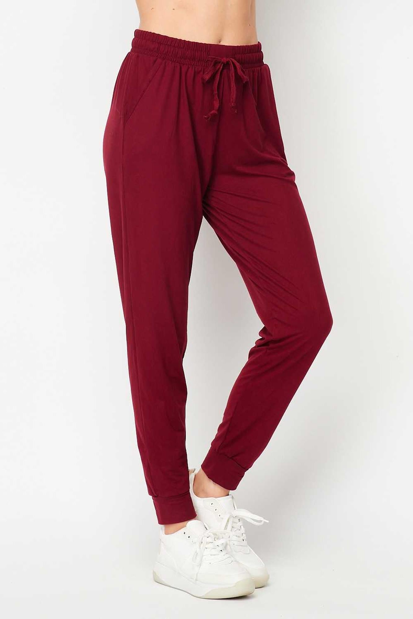 Buttery Smooth Basic Solid Plus Size Joggers - New Mix