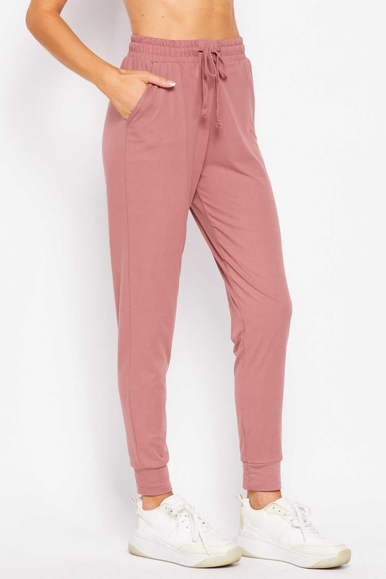 Buttery Smooth Basic Solid Plus Size Joggers | New Mix