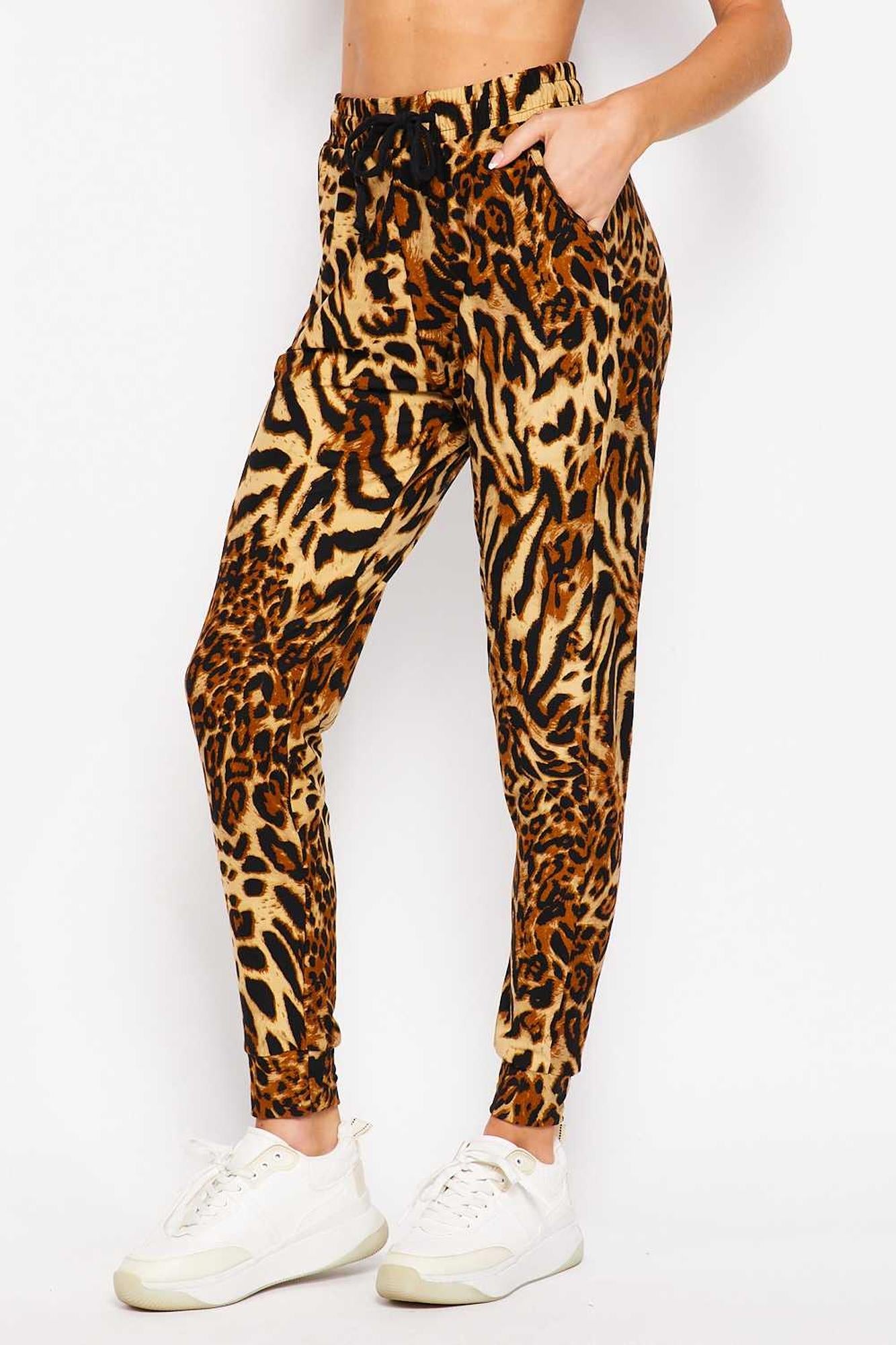 Buttery Smooth Predator Leopard Plus Size Joggers