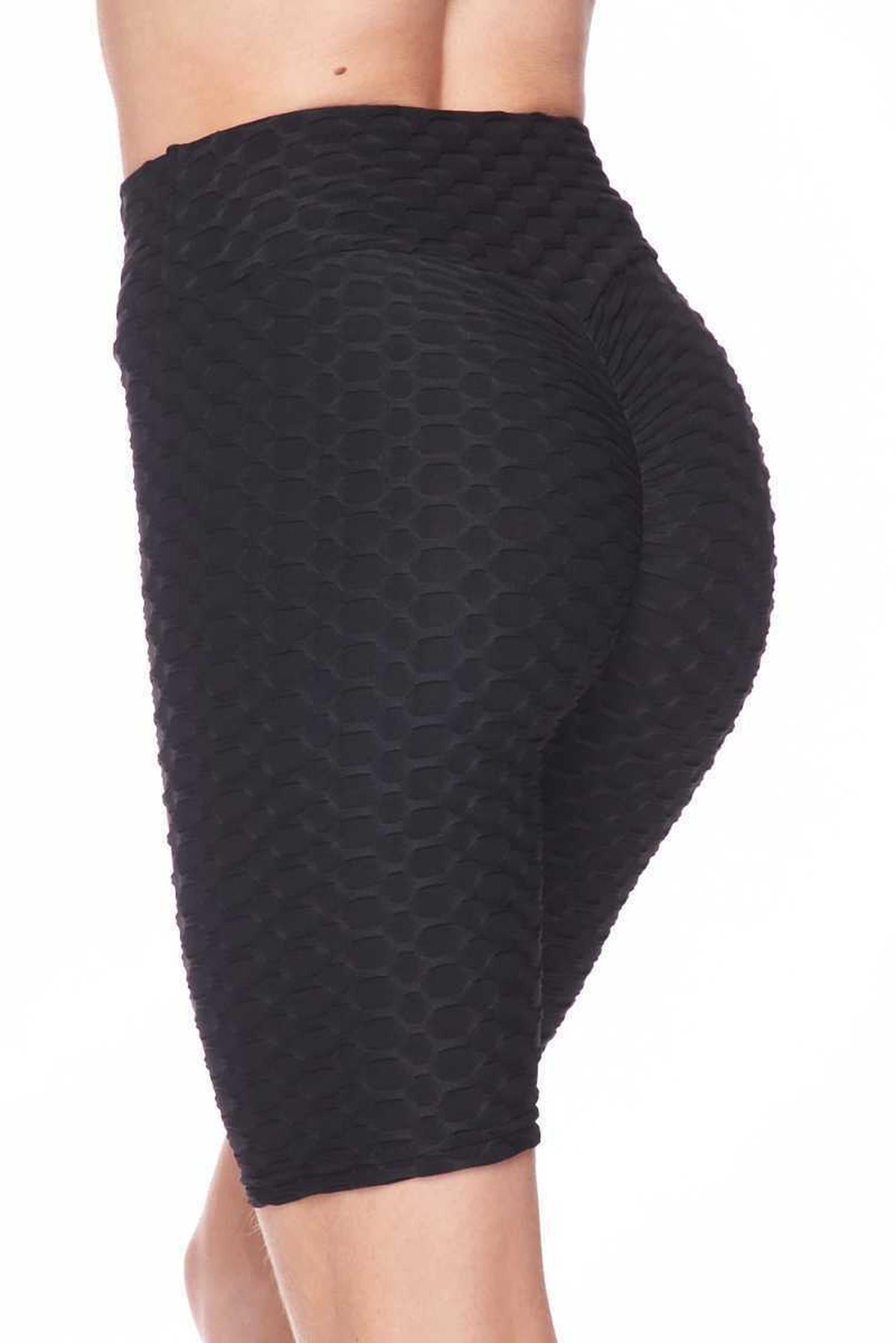 Scrunch Butt High Waisted Plus Size Biker Shorts