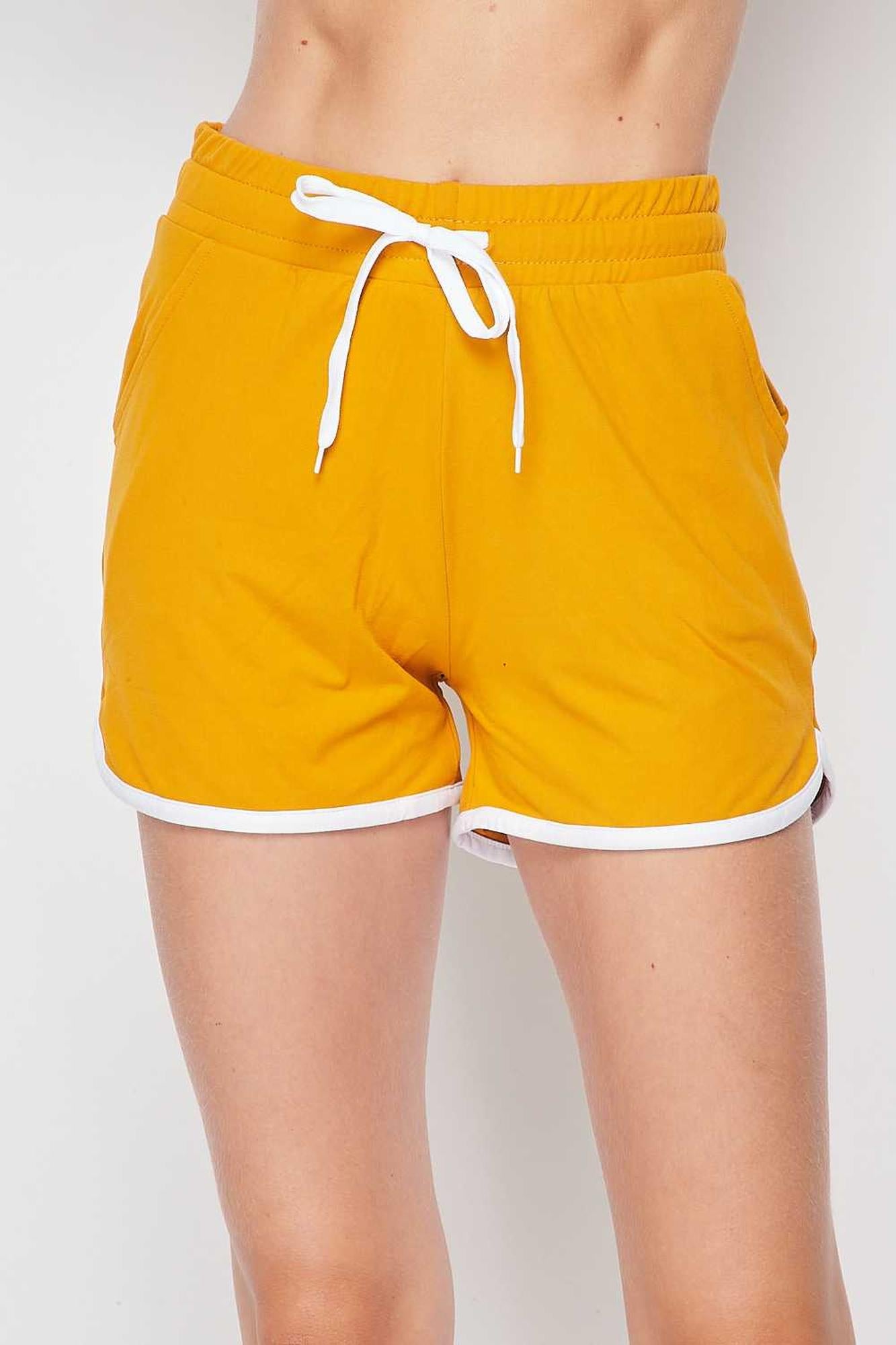Buttery Smooth Drawstring Waist Plus Size Dolphin Shorts with Pockets