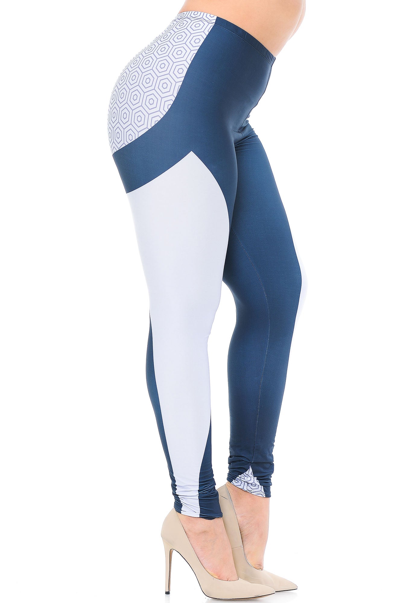 Creamy Soft Contour Curves Plus Size Leggings - USA Fashion (One Size Plus,Charcoal)