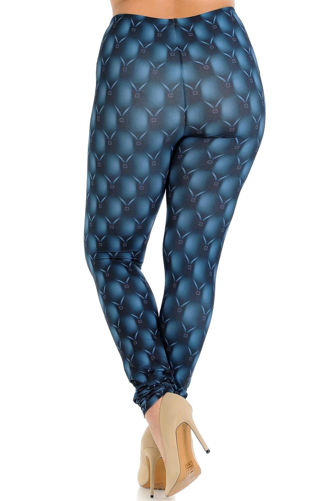 Creamy Soft Lavish Empress Plus Size Leggings - Signature Collection (One Size Plus,Teal)