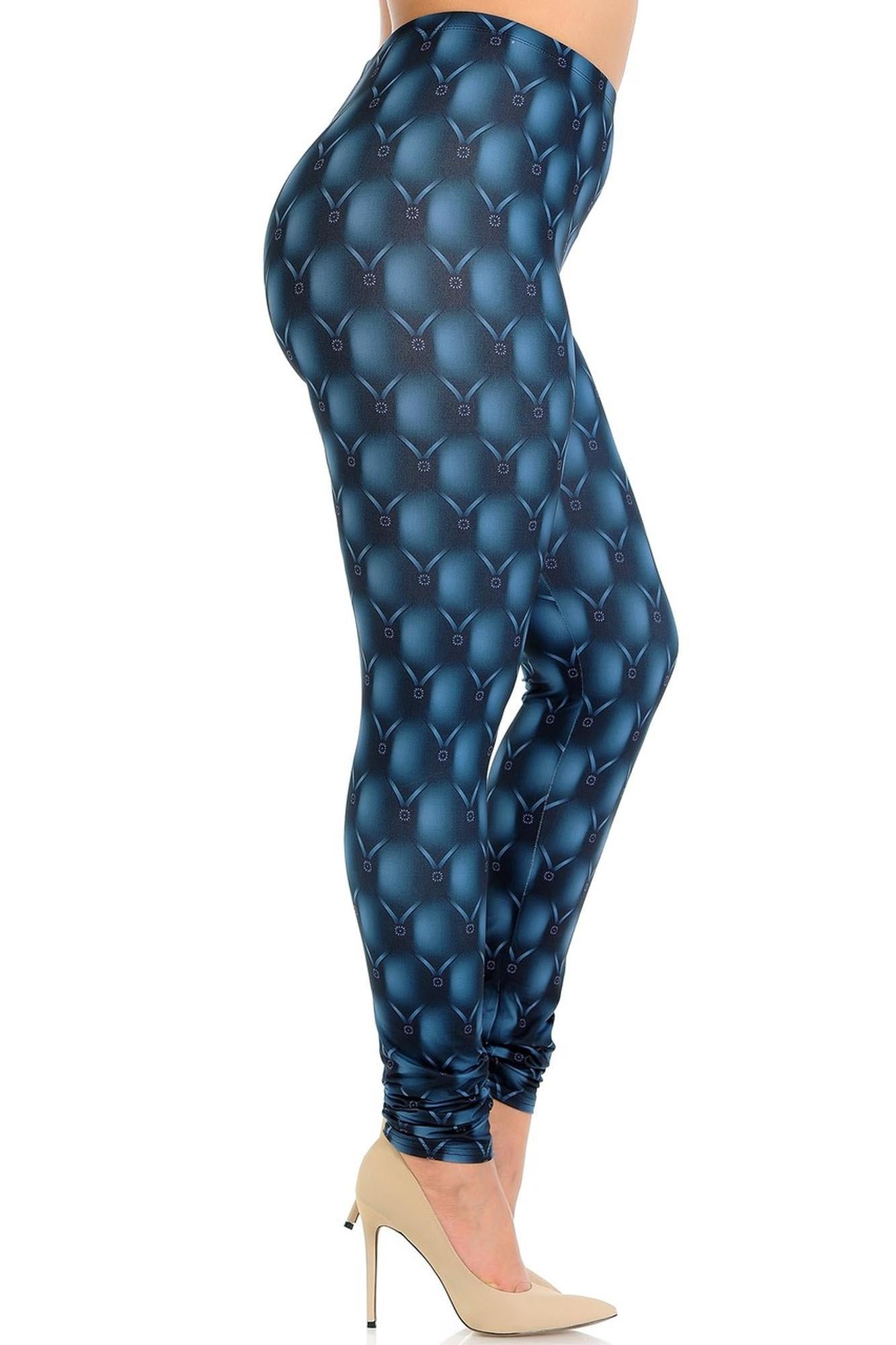 Creamy Soft Lavish Empress Plus Size Leggings - Signature Collection (One Size Plus,Teal)