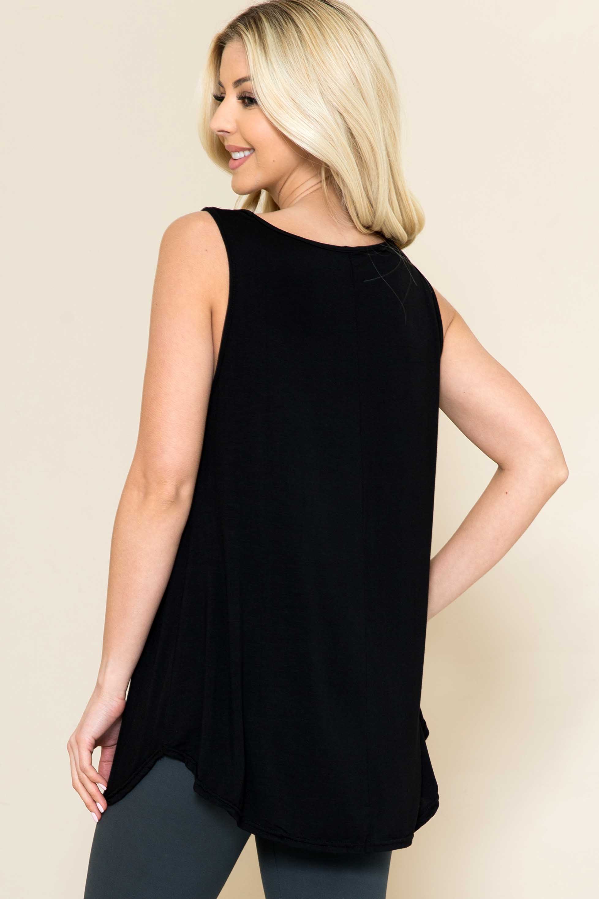 Solid Loose Fit Tank Top