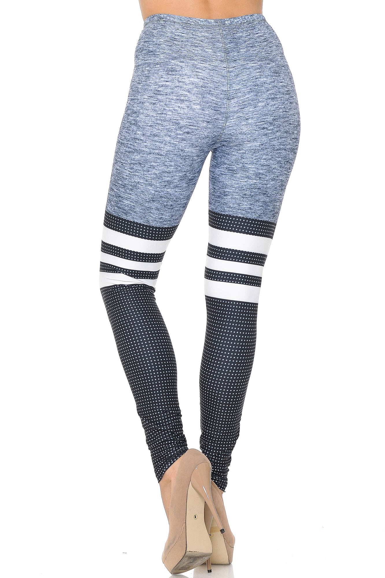 Creamy Soft Split Sport Leggings - USA Fashion (One Size Regular,Heather Gray)