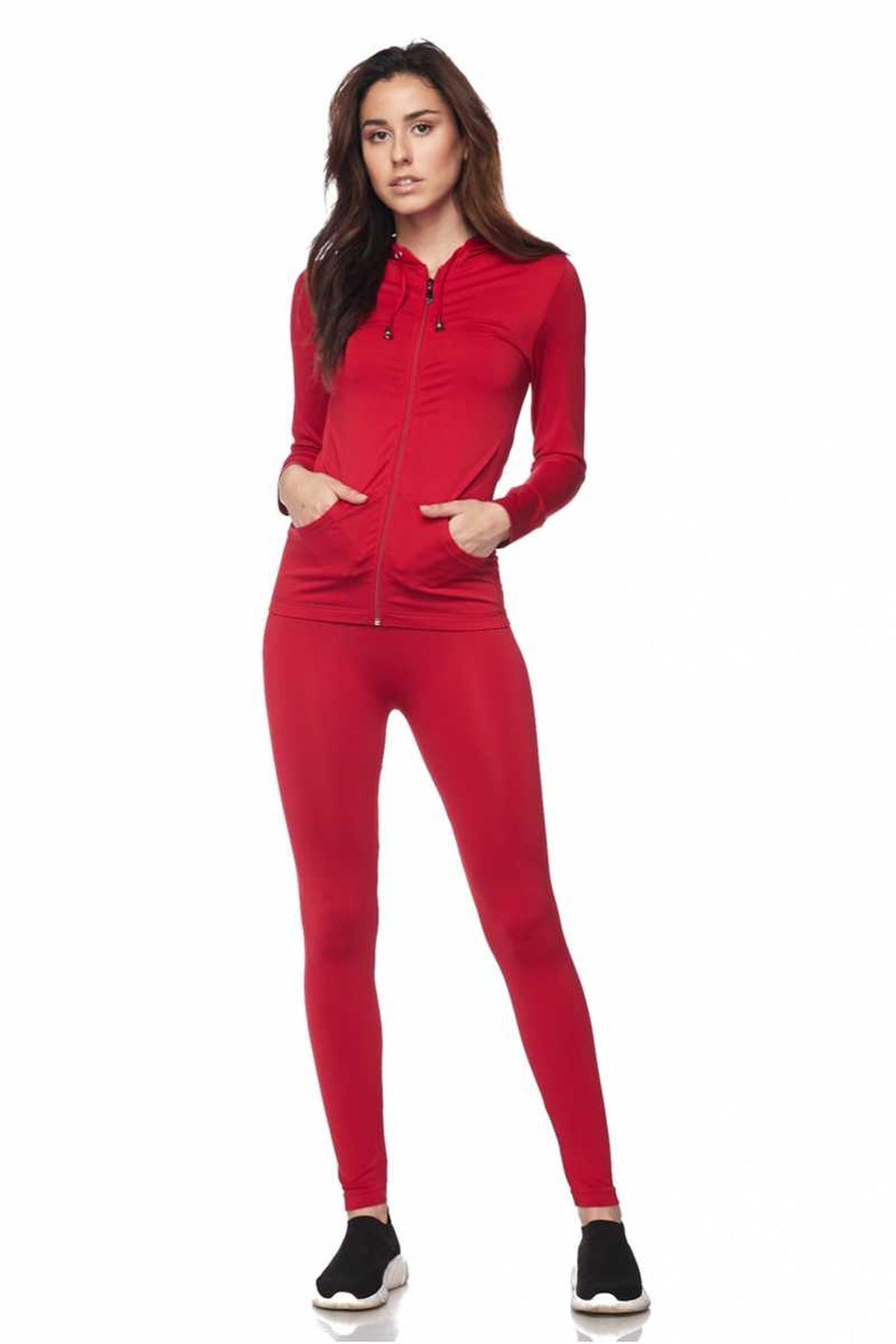 Premium Zip Up Hoodie Jacket and Legging Set