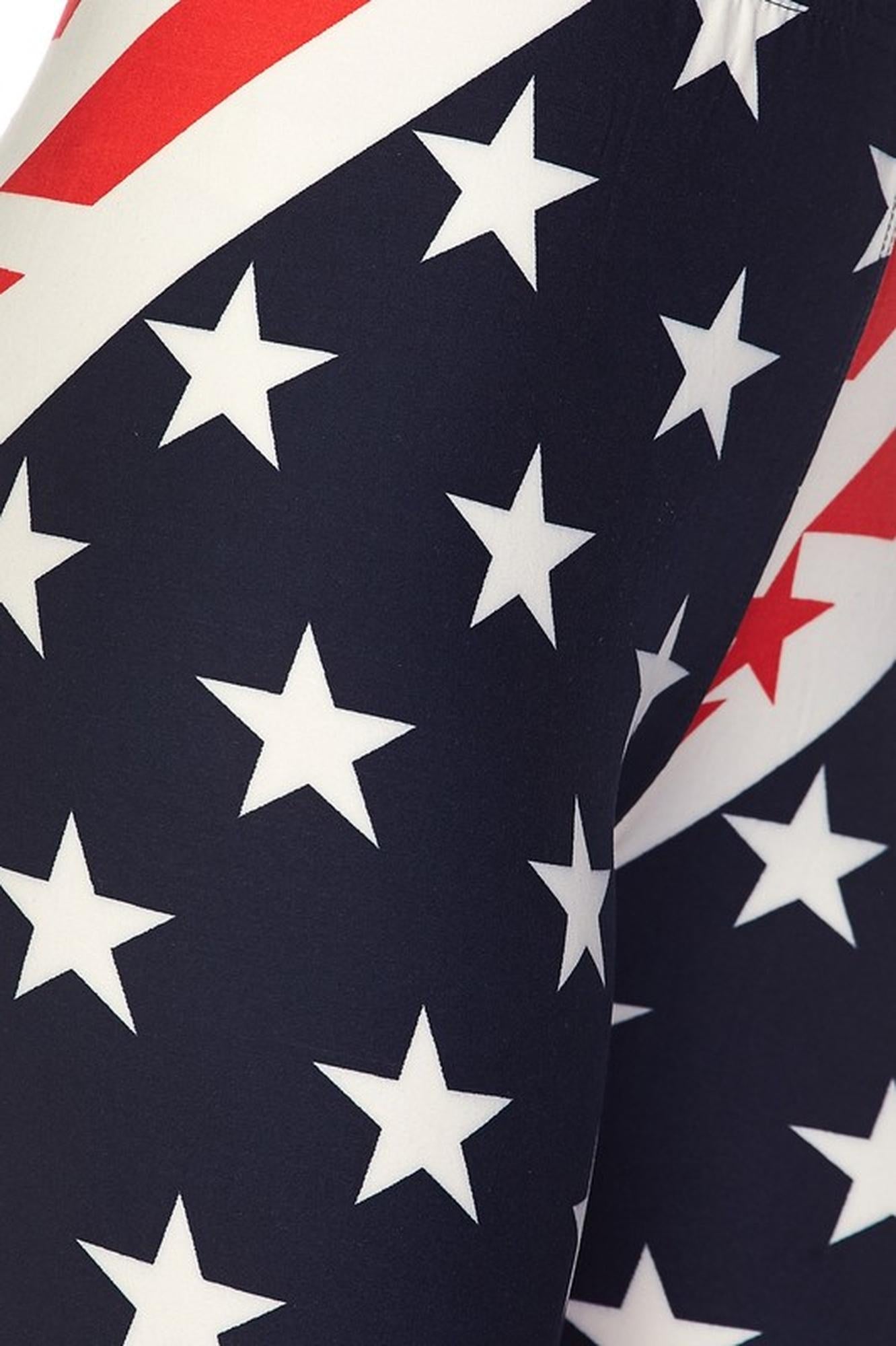 Star Swirl USA Flag Kid's Leggings