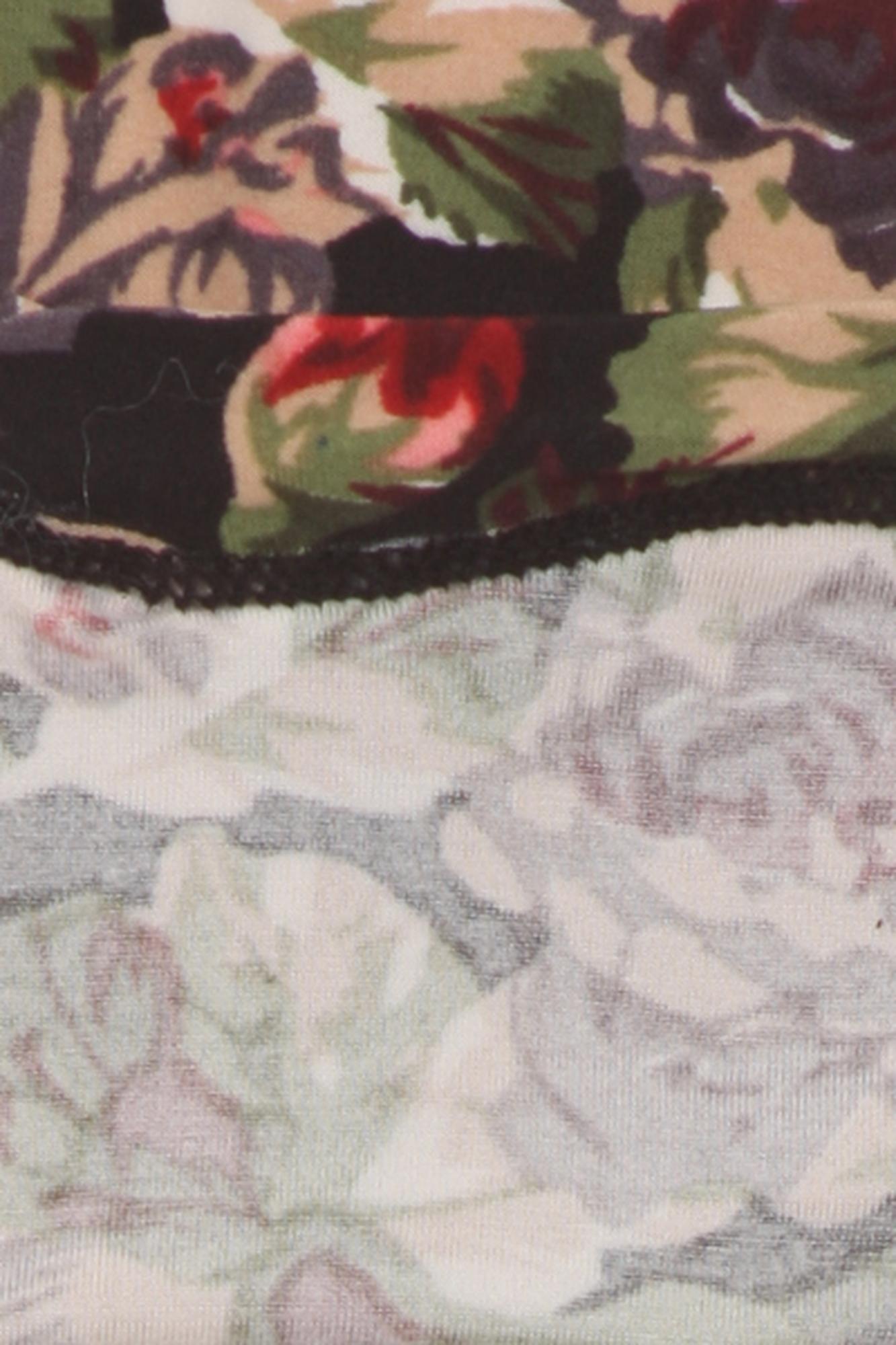 Brushed Vintage Floral Kids Leggings