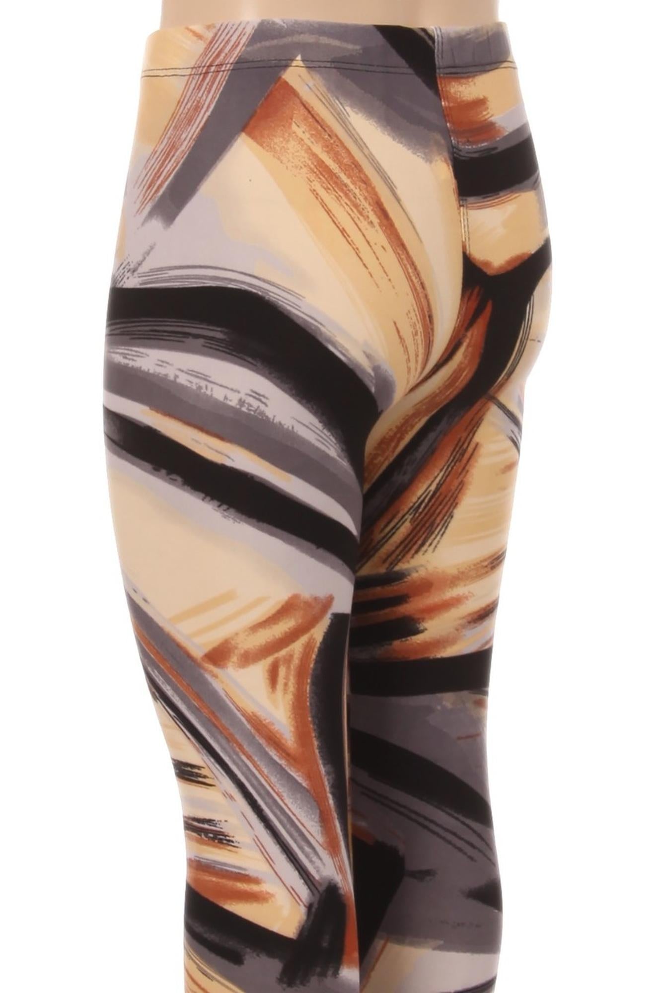 Brushed Brush Strokes Kids Leggings