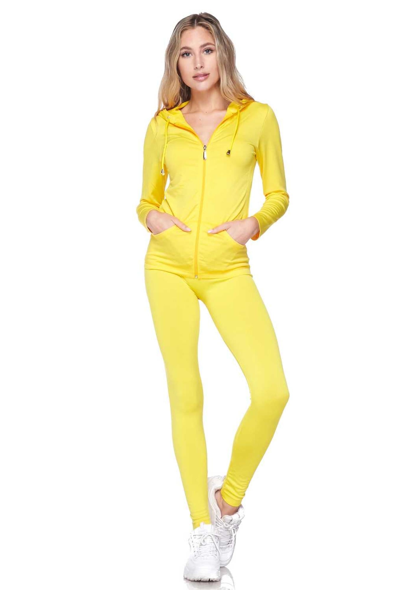 Premium Zipper Hoodie Jacket and Legging Set | Plus Size