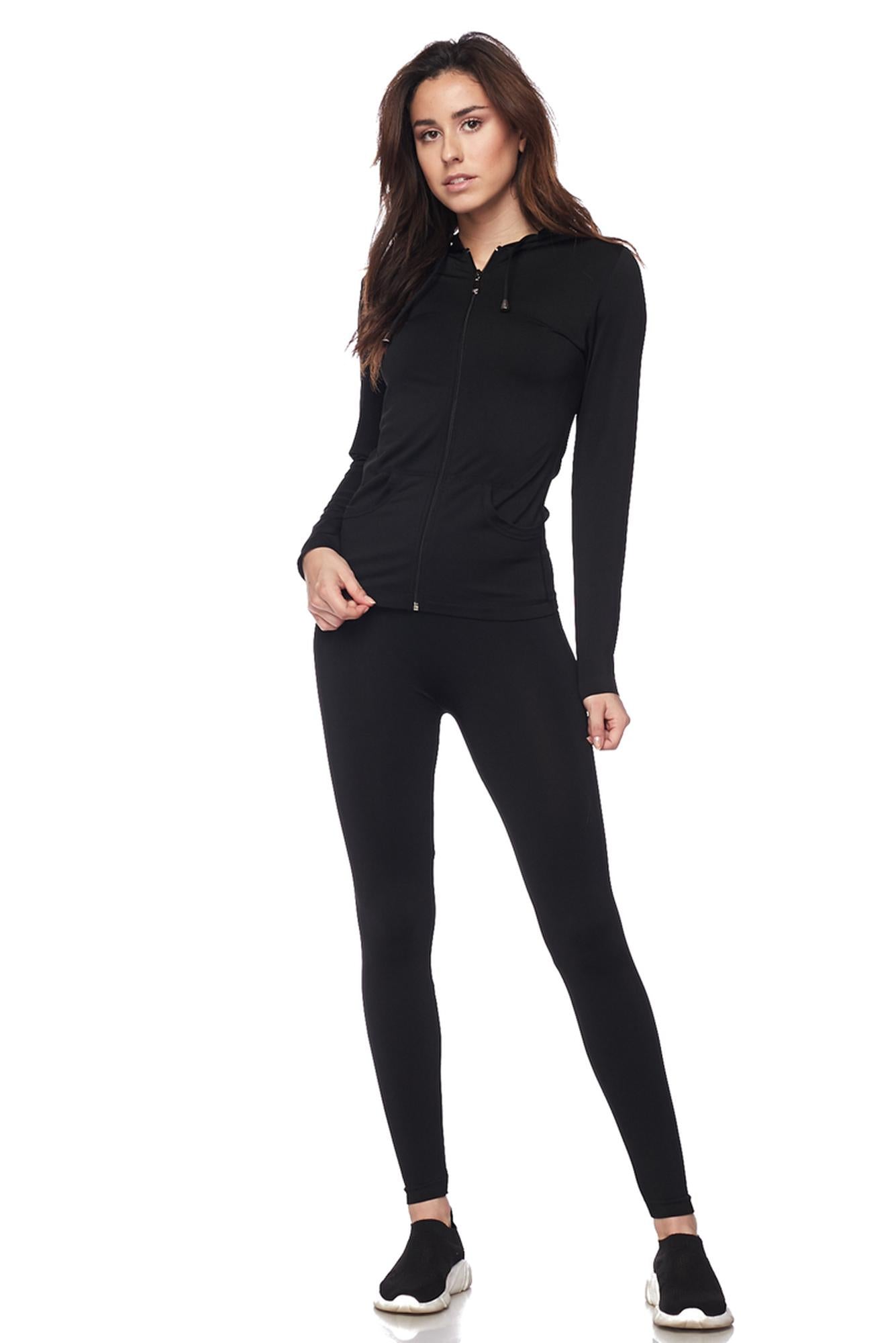 Premium Zipper Hoodie Jacket and Legging Set | Plus Size