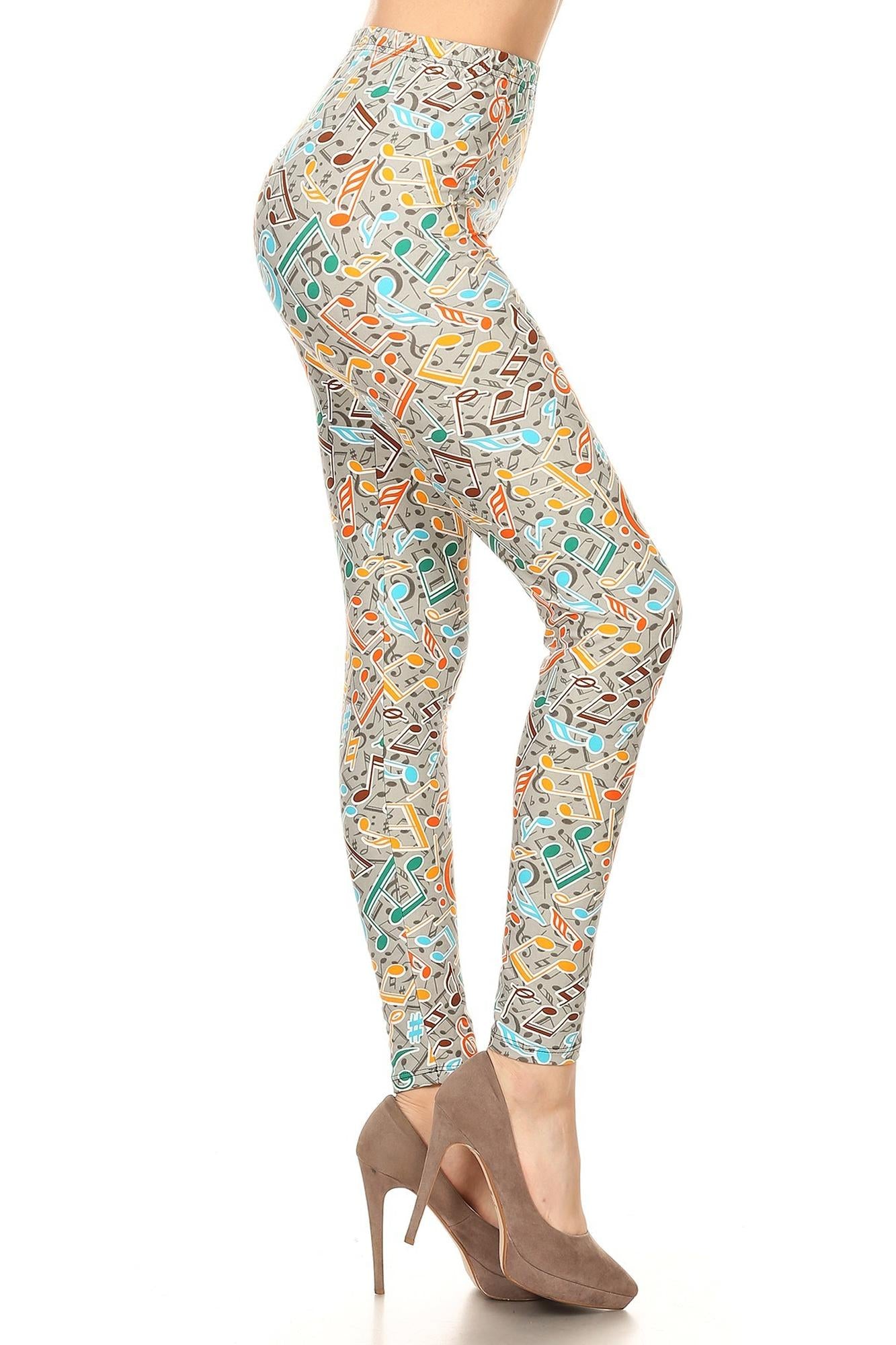 Buttery Soft Symphony of Color Leggings (One Size Regular,Beige)