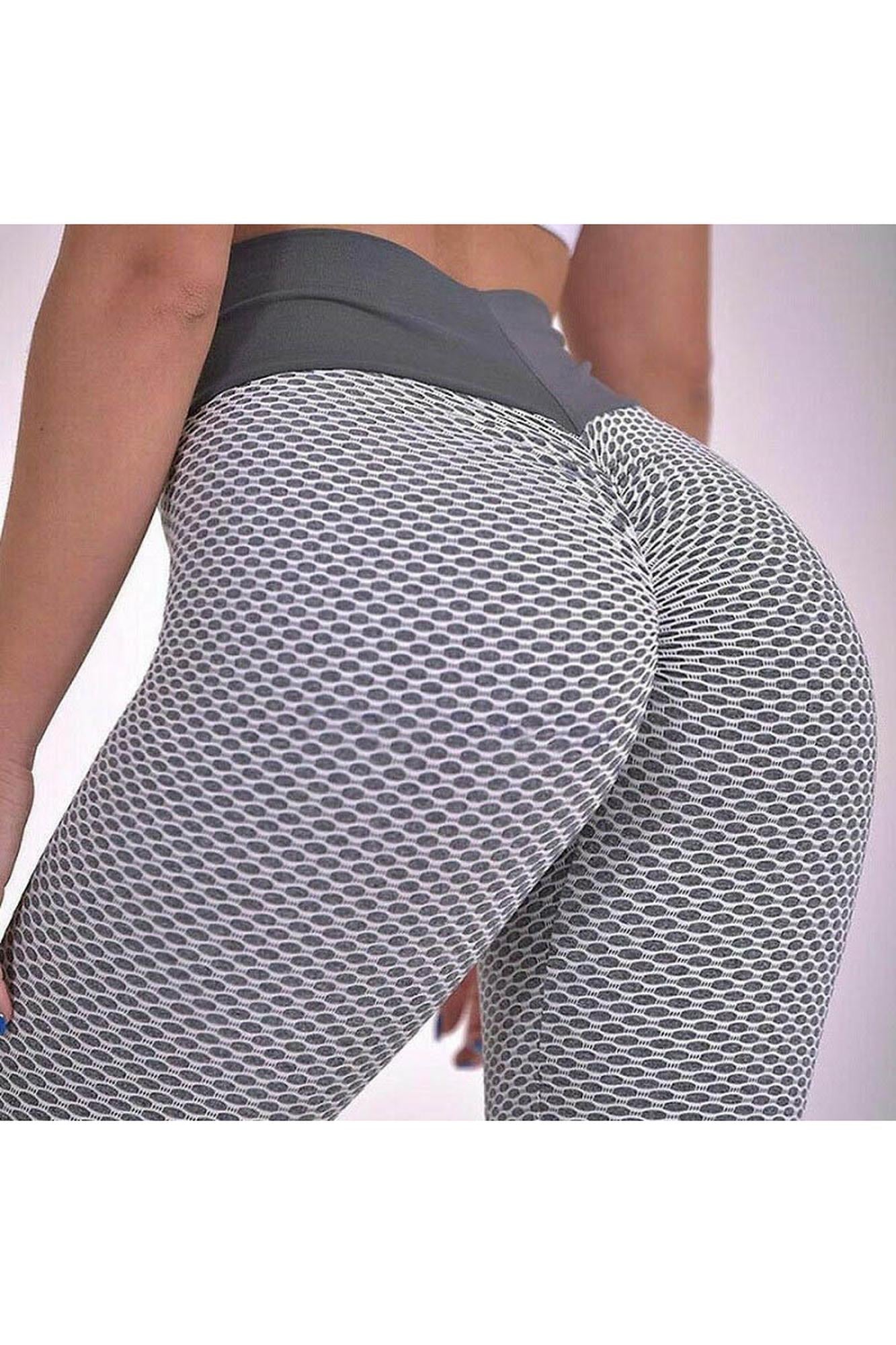 Contrast Textured Scrunch Butt Leggings | NO POCKETS