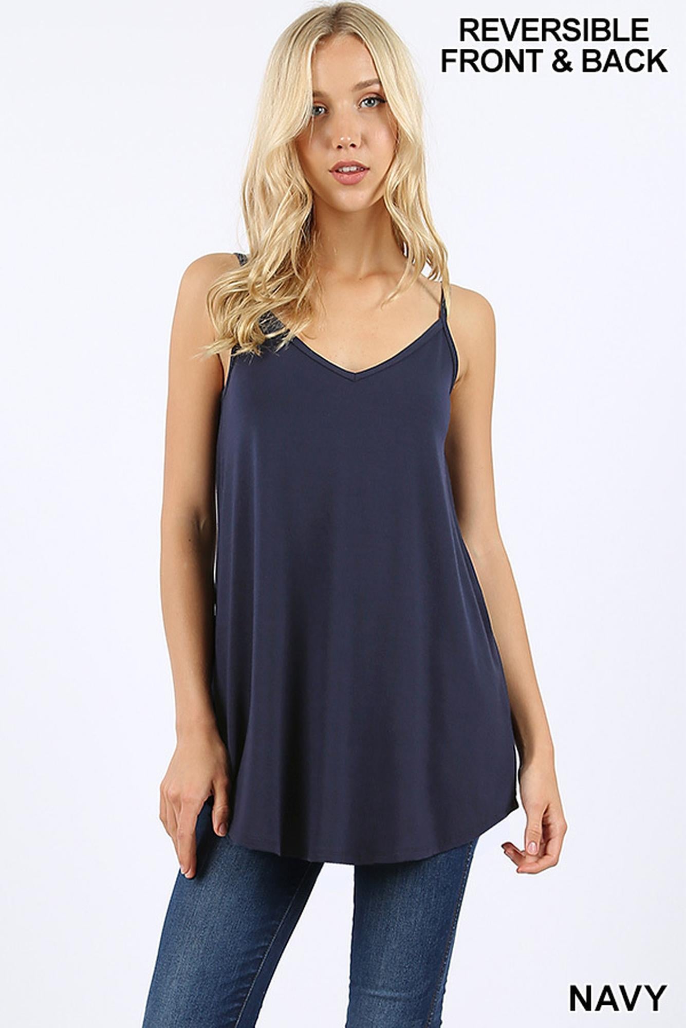 Reversible Spaghetti Strap Rayon Camisole