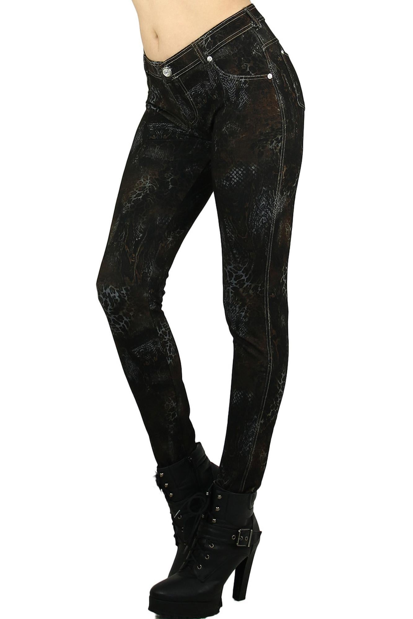 Empress Snakeskin Cotton Jeggings