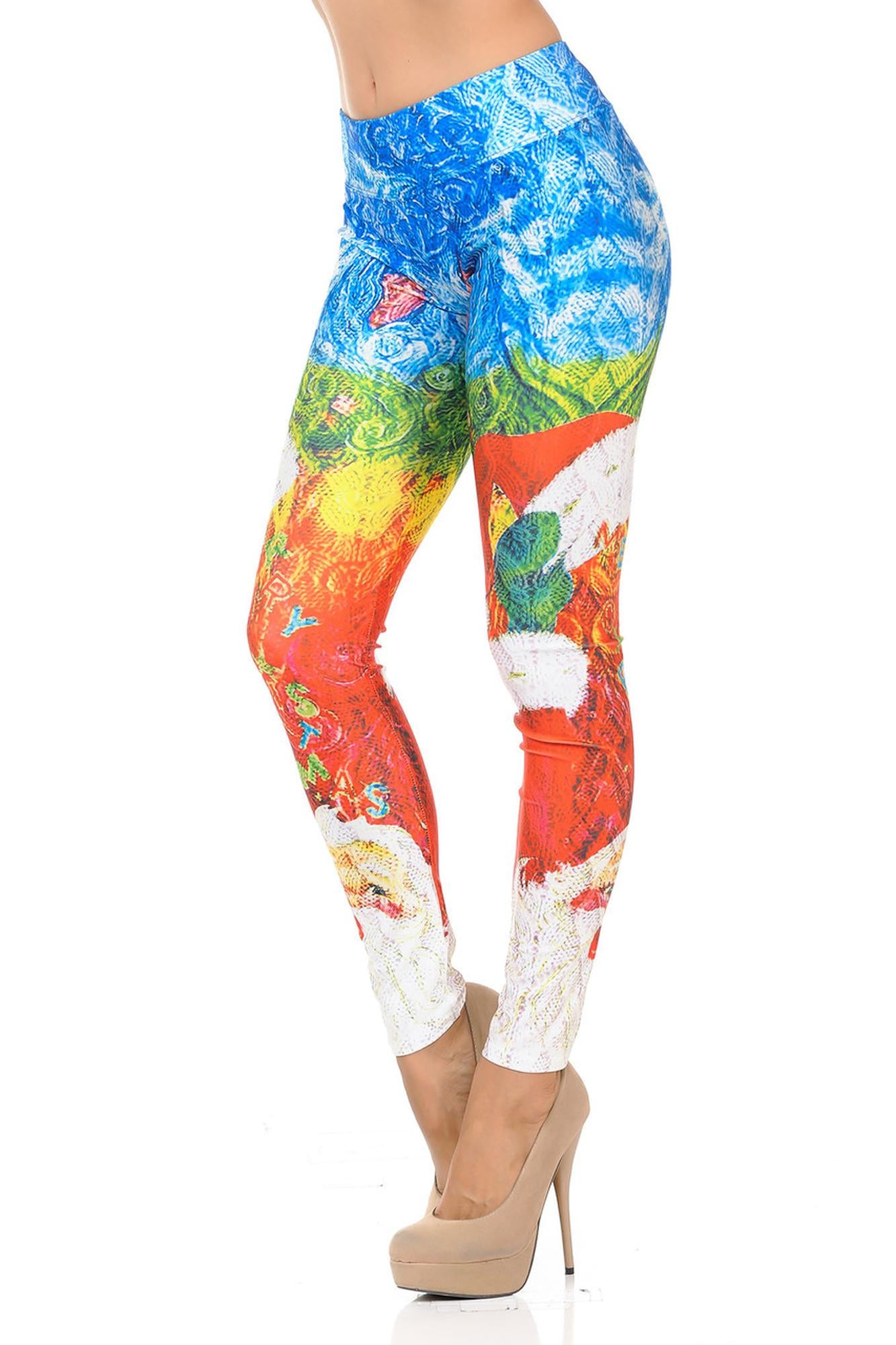 Picasso Santa Leggings