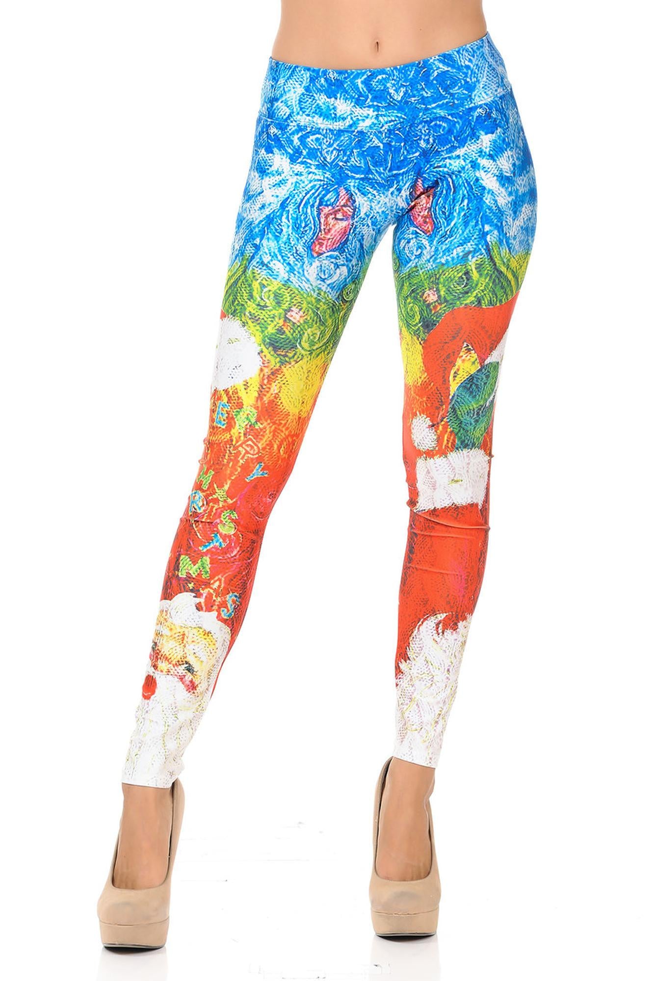 Picasso Santa Leggings