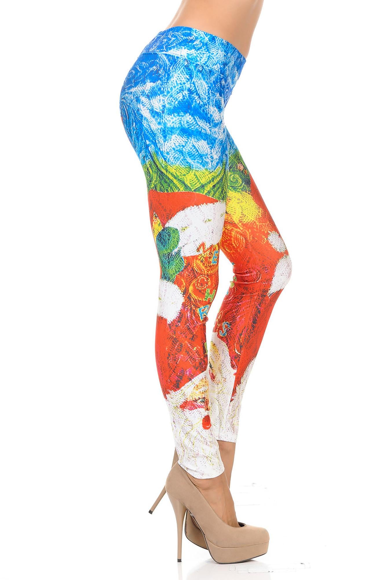 Picasso Santa Leggings