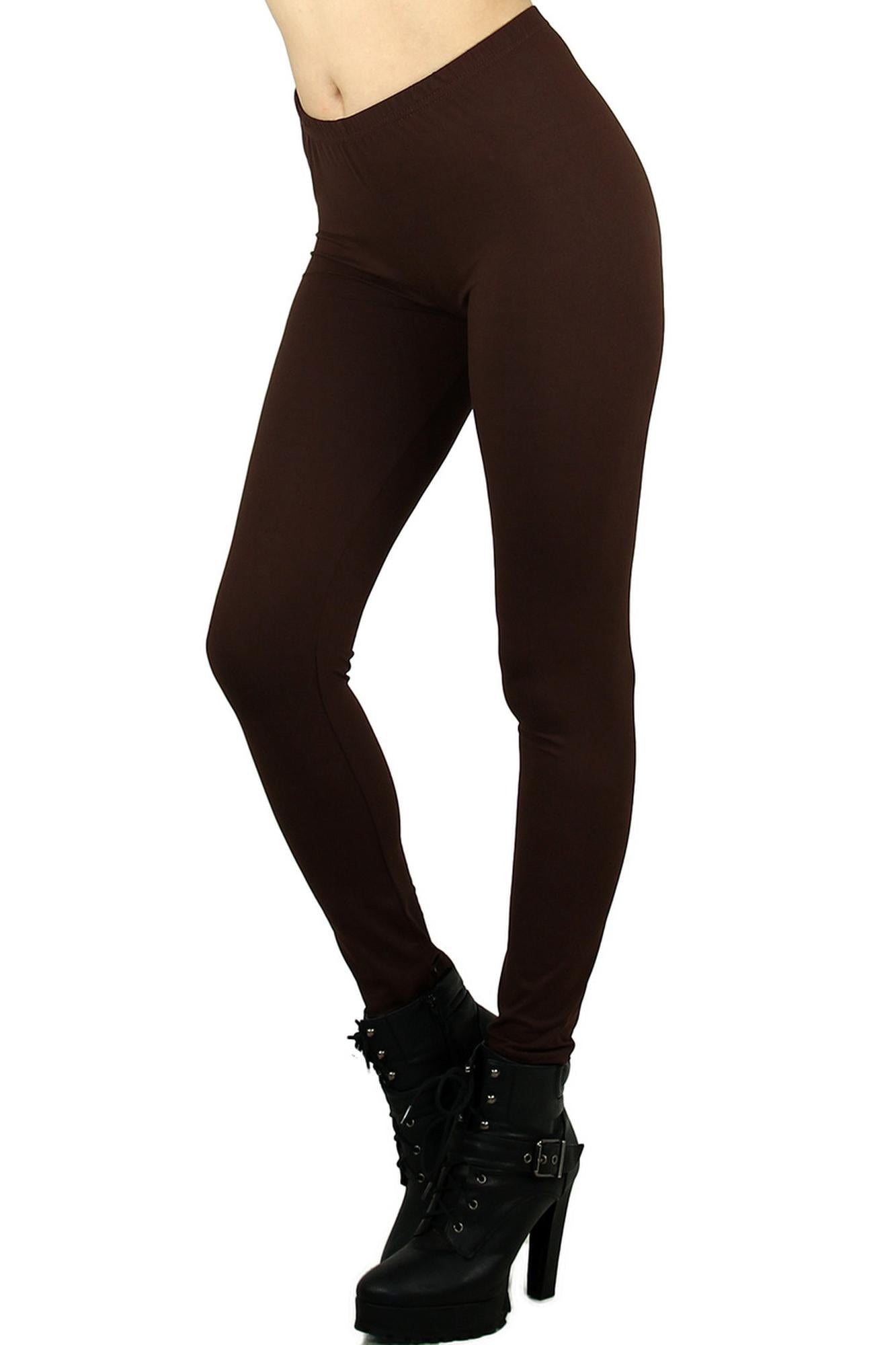 Brushed Buttery Smooth Basic Solid Leggings