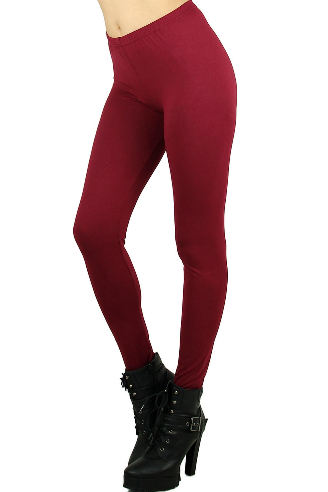 Brushed Buttery Smooth Basic Solid Leggings